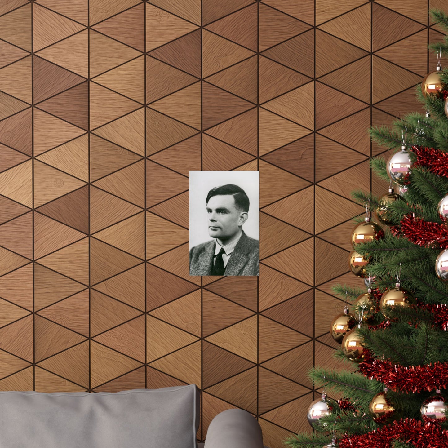 Alan Turing Portrait - Matte Vertical Poster