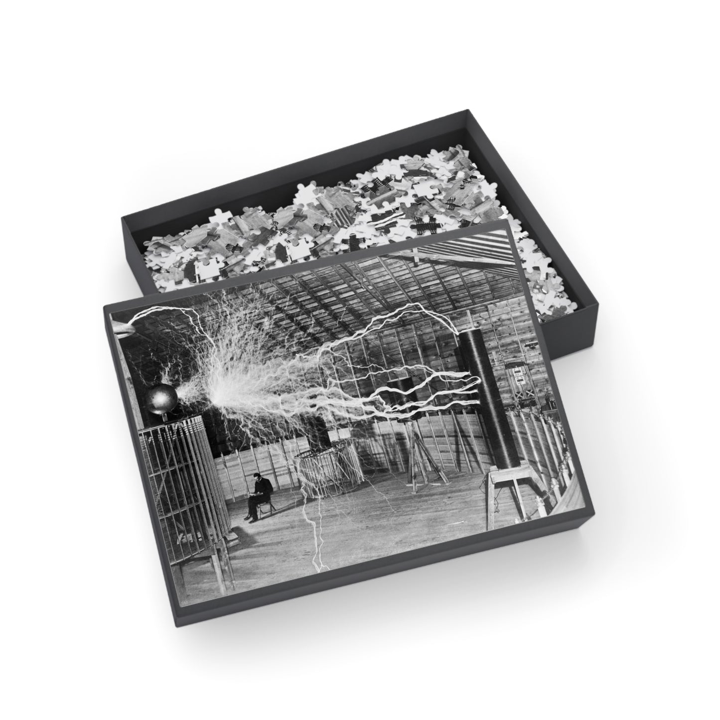 Nikola Tesla in Lab - Jigsaw Puzzle