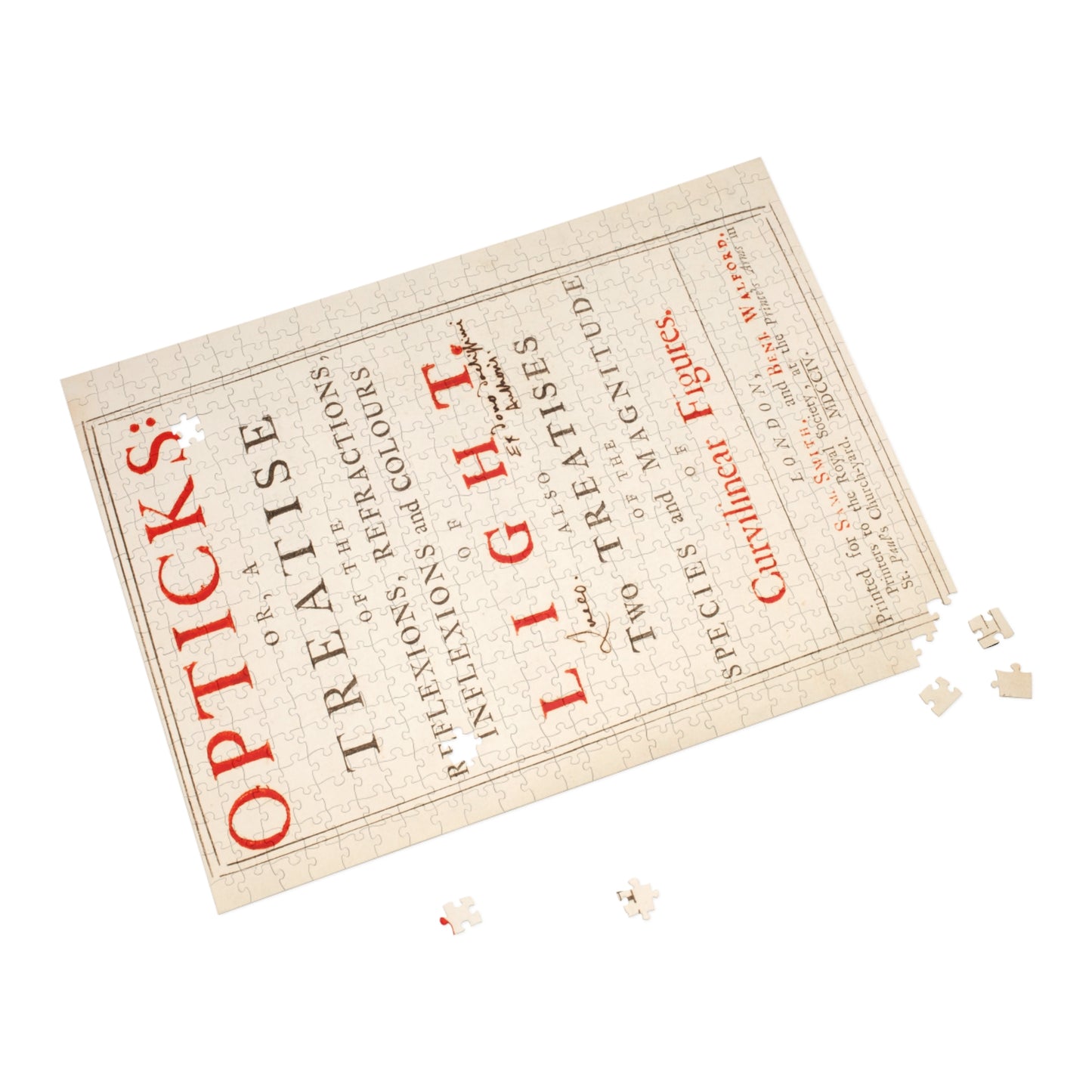 Newton's Opticks Puzzle: A Gift to Halley