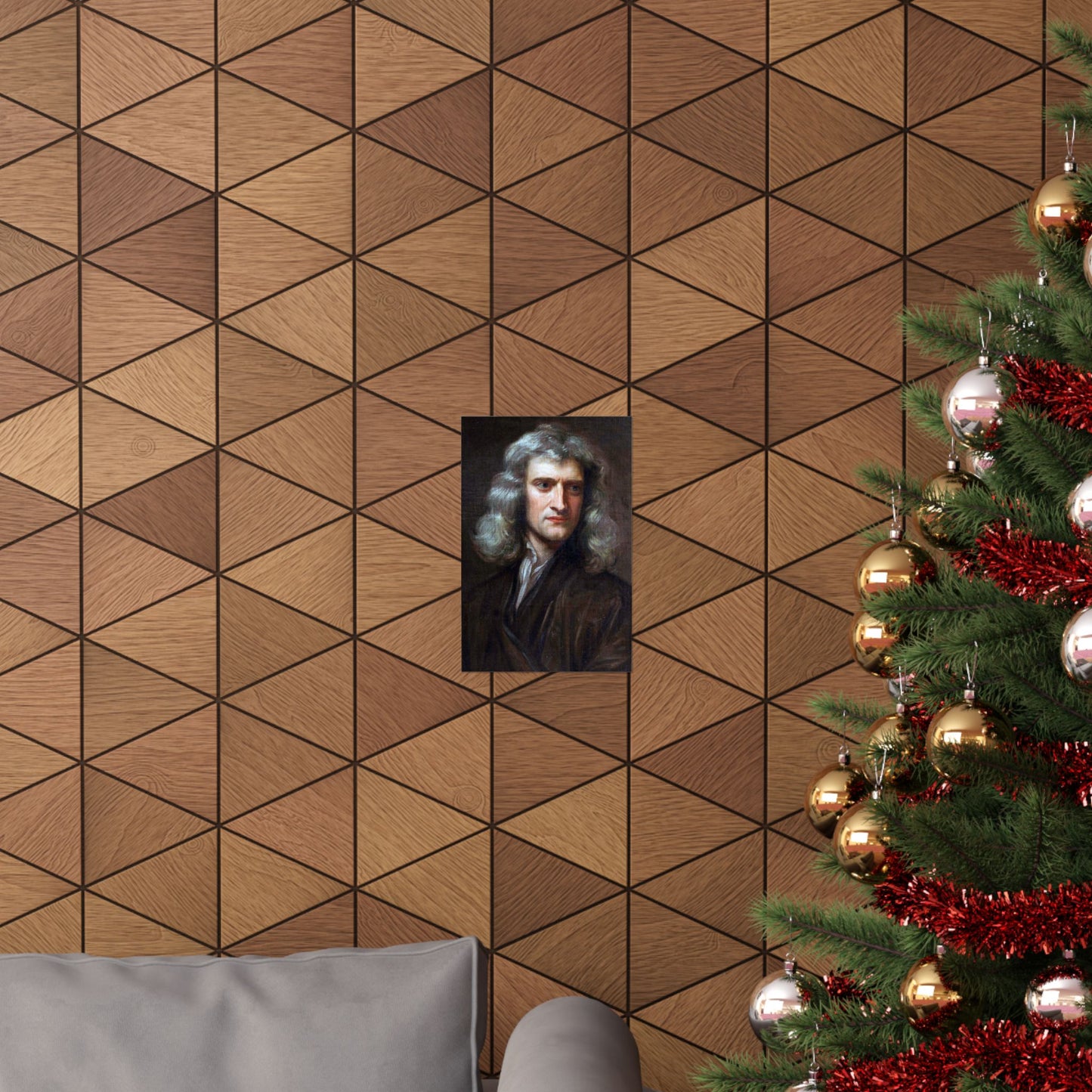 Isaac Newton Portrait Matte Vertical Poster