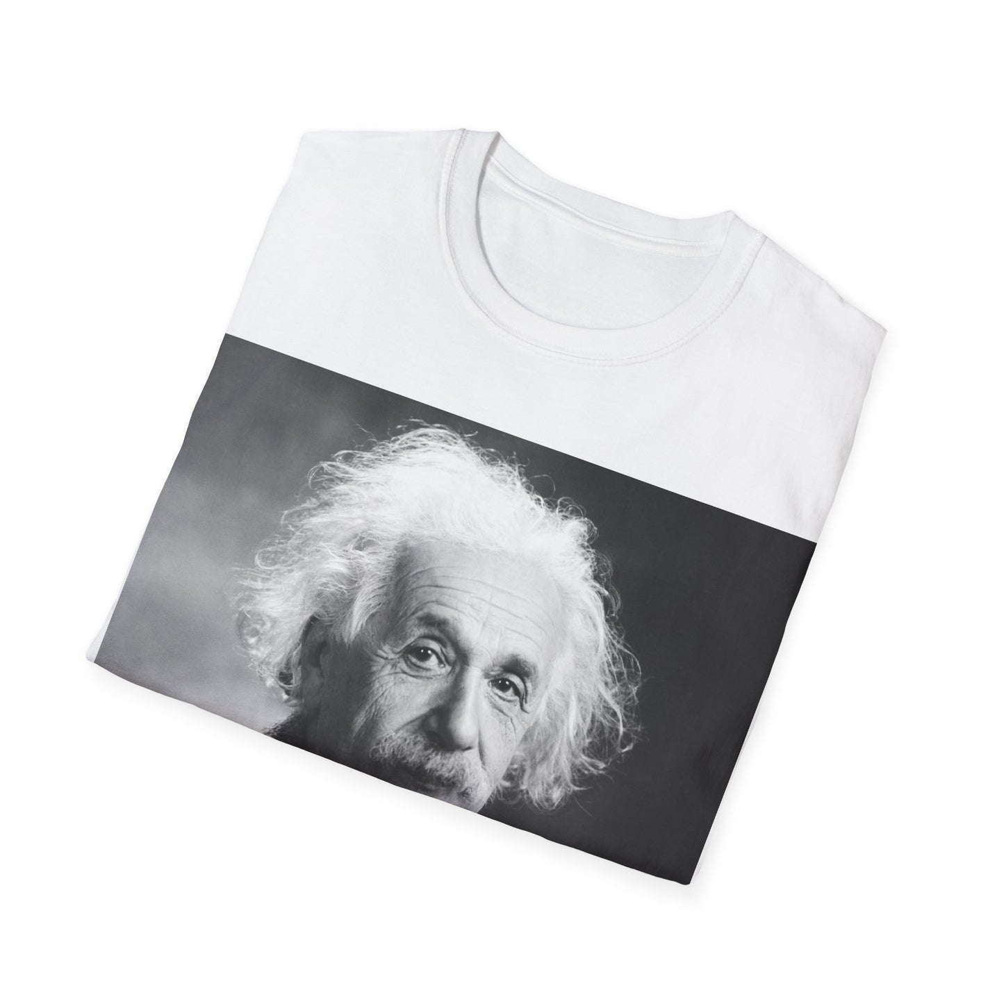 Albert Einstein Portrait Softstyle Unisex T-Shirt