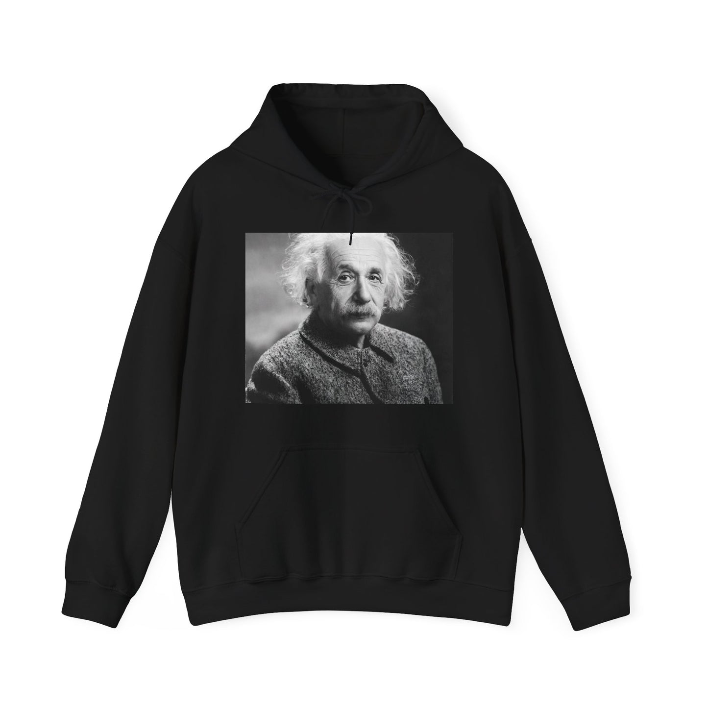 Einstein Portrait Heavy Blend Hooded Sweatshirt