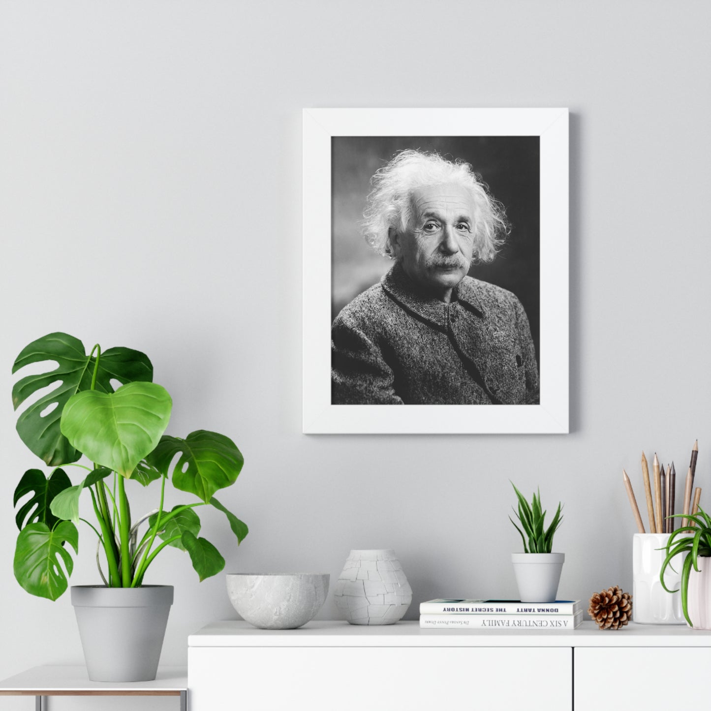 Albert Einstein Framed Portrait - 1947 by Turner