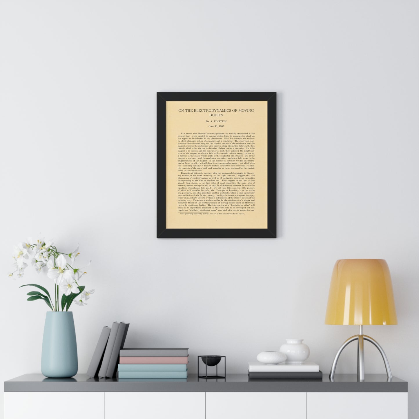 Einstein's Special Relativity Framed Poster