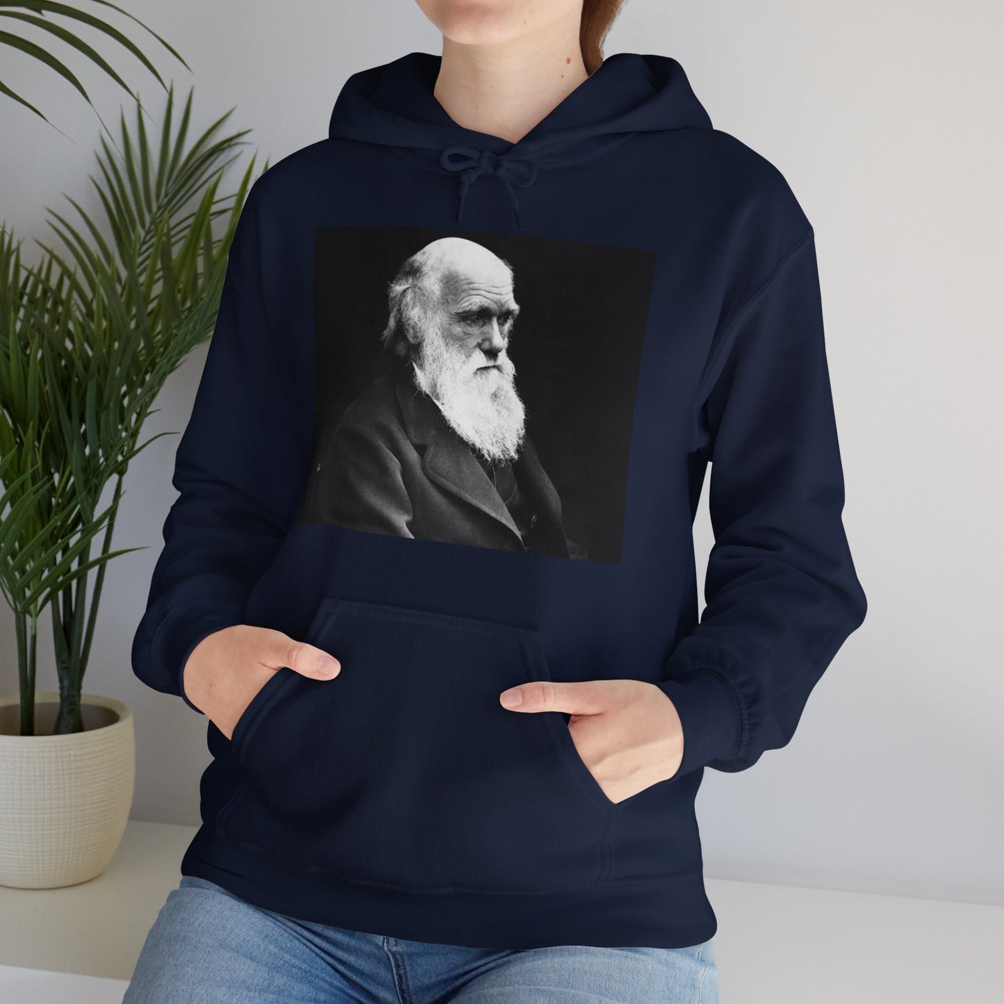 Charles Darwin Portrait Unisex Heavy Blend Hoodie