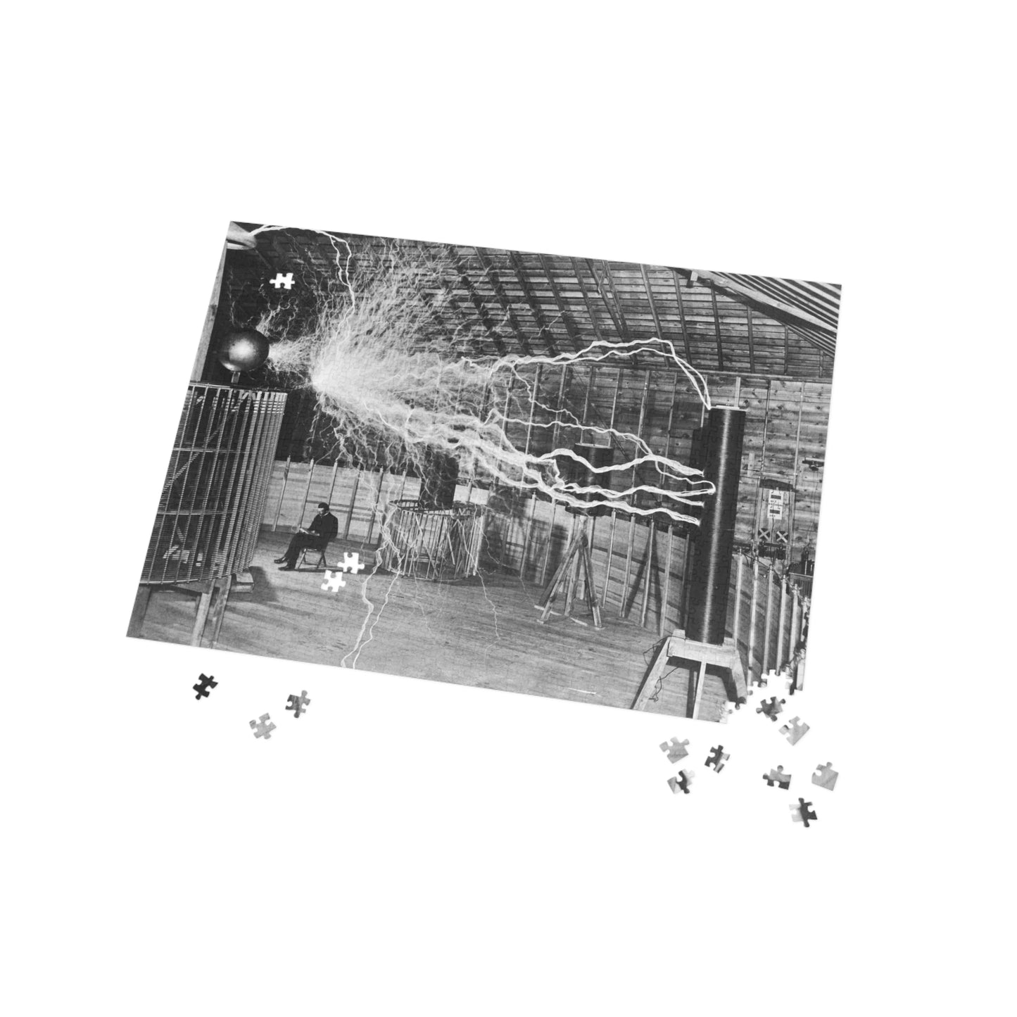 Nikola Tesla in Lab - Jigsaw Puzzle