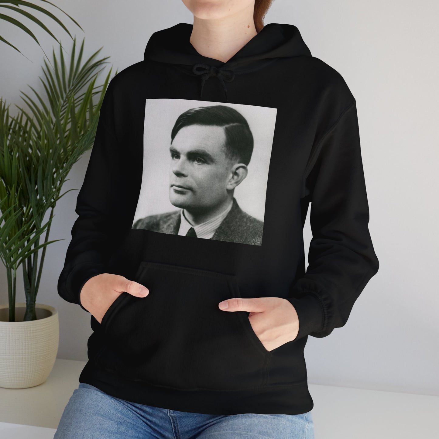 Alan Turing Portrait - Heavy Blend Unisex Hoodie