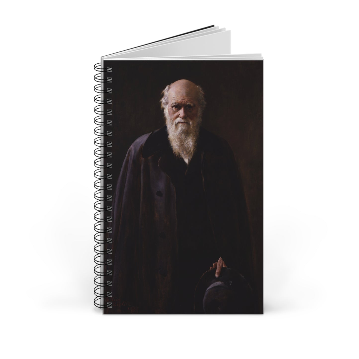 Charles Darwin Portrait Spiral Journal - Various Pages