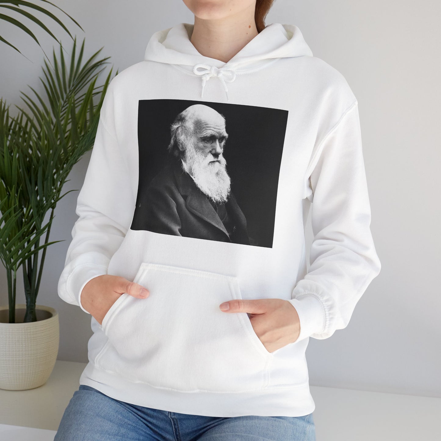 Charles Darwin Portrait Unisex Heavy Blend Hoodie