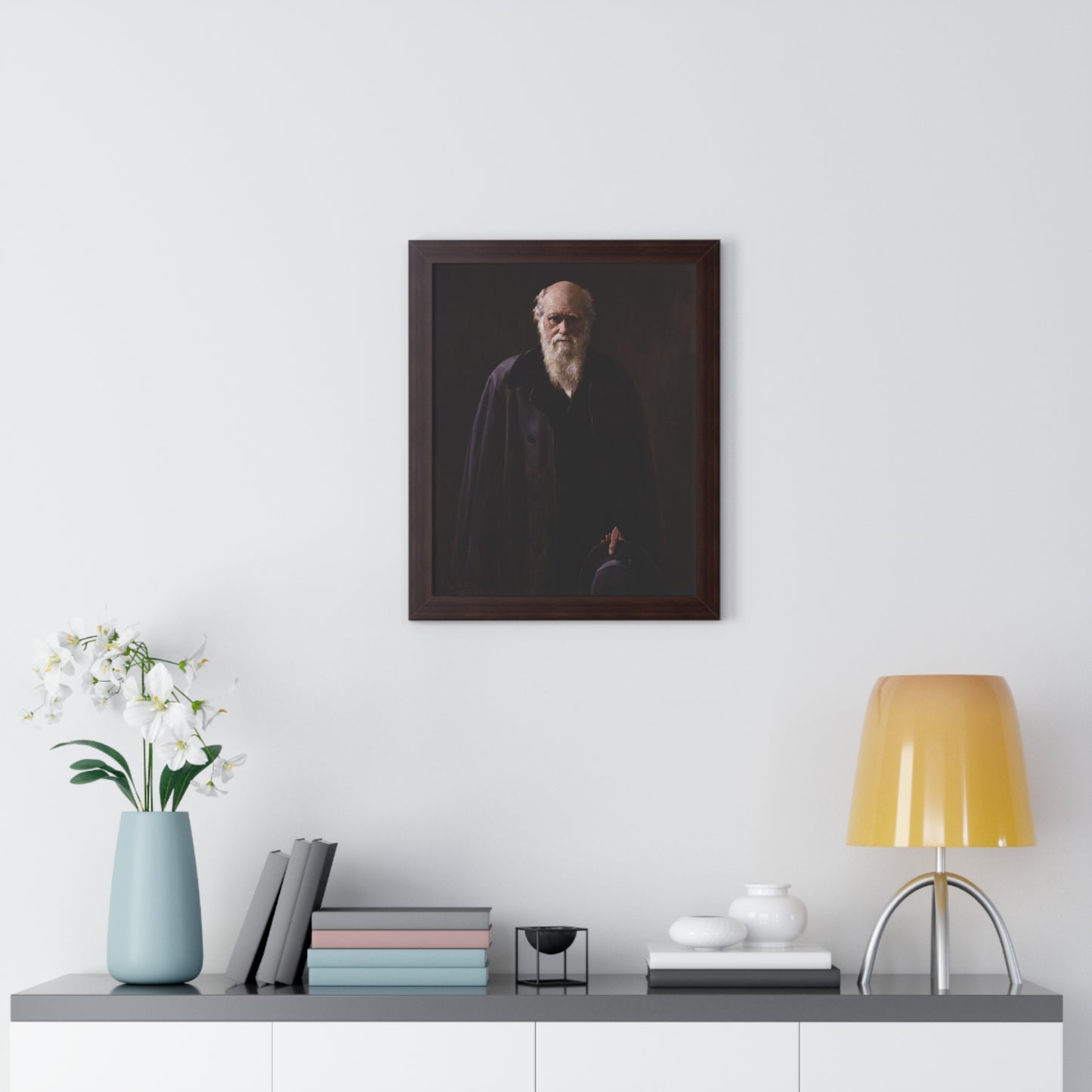 Charles Darwin Framed Portrait by John Collier