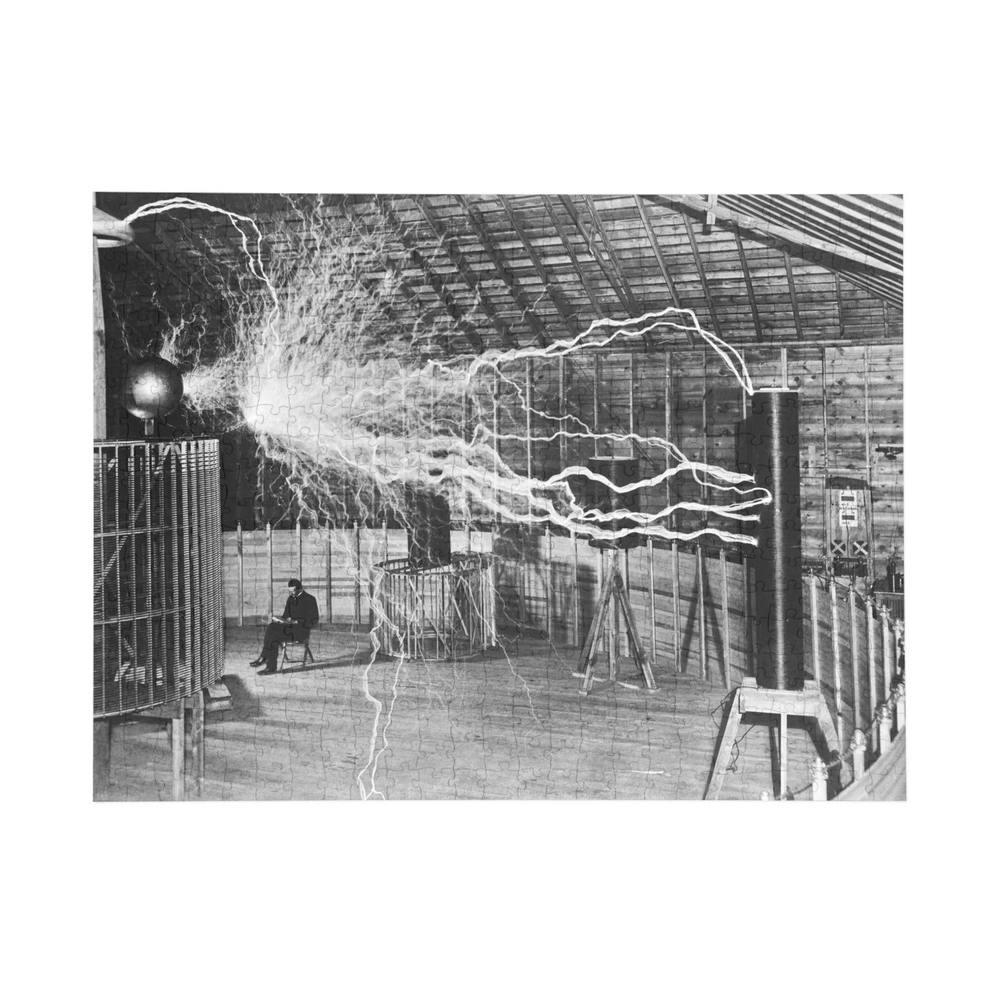 Nikola Tesla in Lab - Jigsaw Puzzle