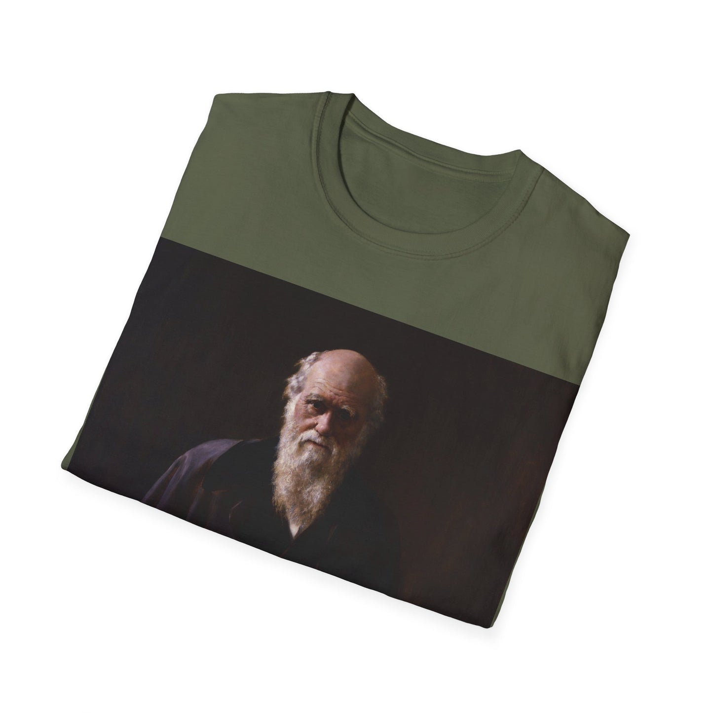 Charles Darwin Portrait Unisex Softstyle T-Shirt