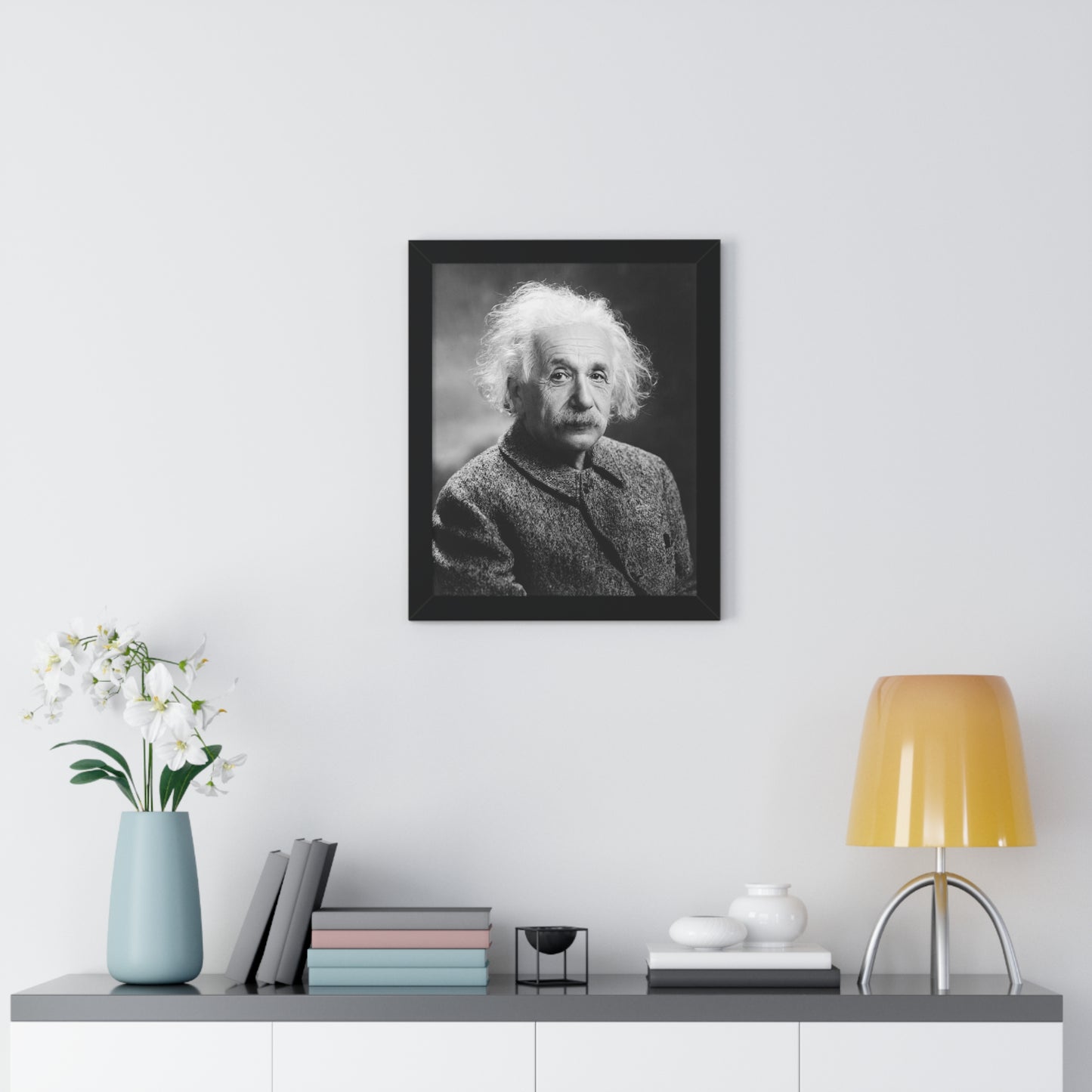 Albert Einstein Framed Portrait - 1947 by Turner