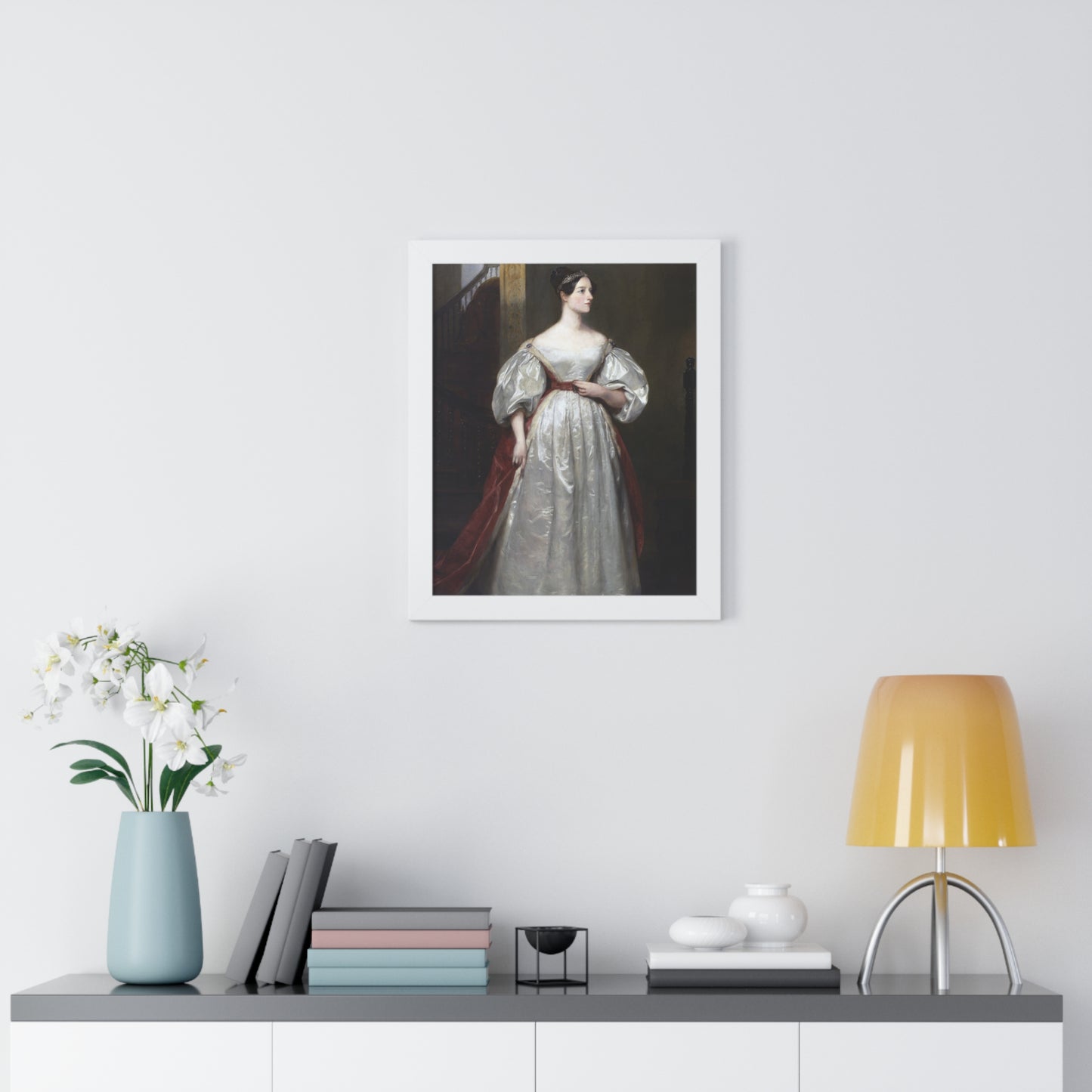 Ada Lovelace Framed Portrait: First Computer Programmer