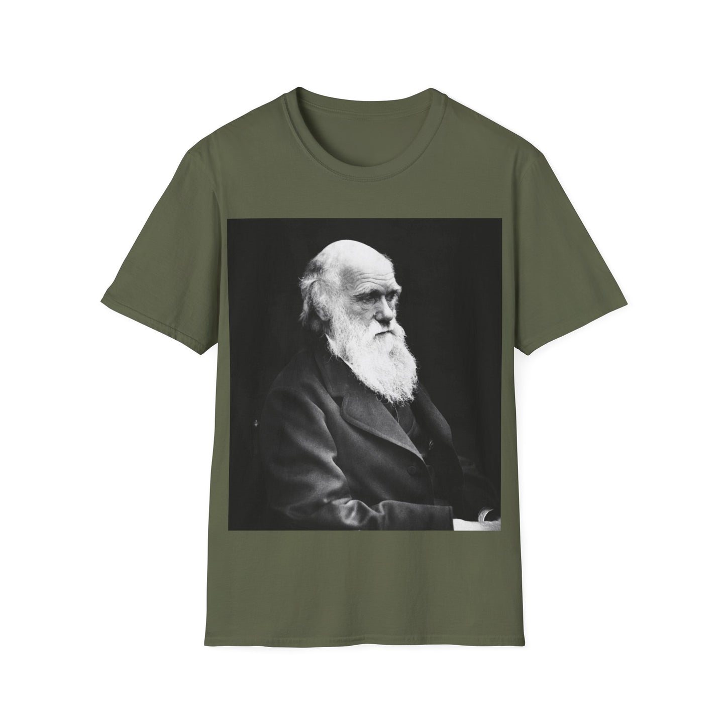 Charles Darwin Portrait - Softstyle Unisex T-Shirt