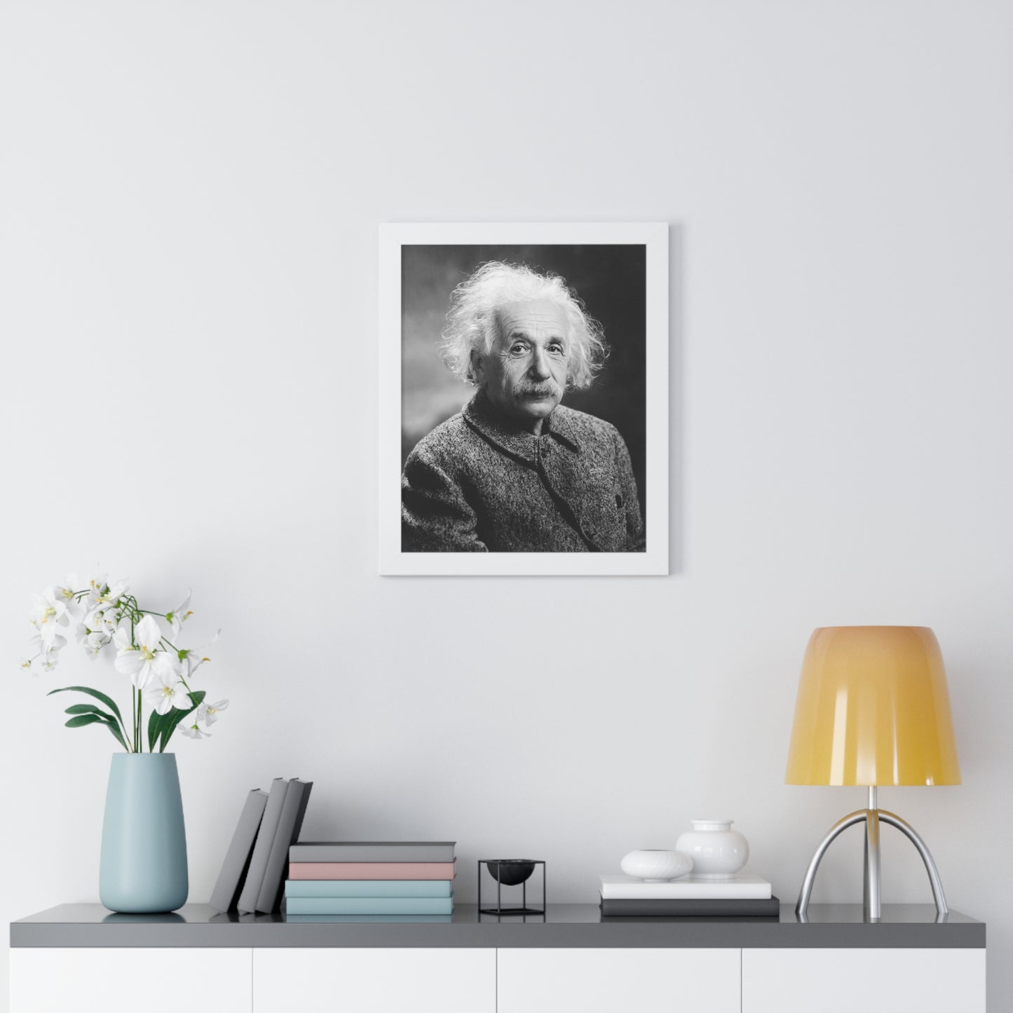 Albert Einstein Framed Portrait - 1947 by Turner