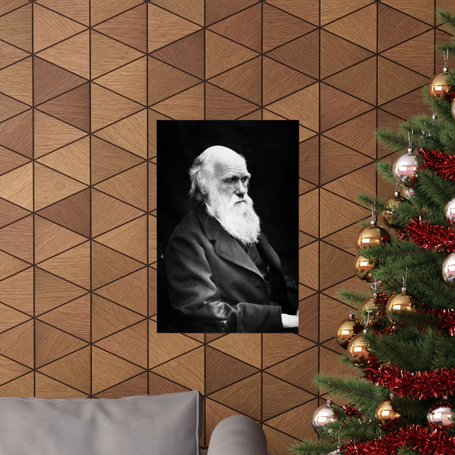 Charles Darwin Portrait - Premium Matte Vertical Poster