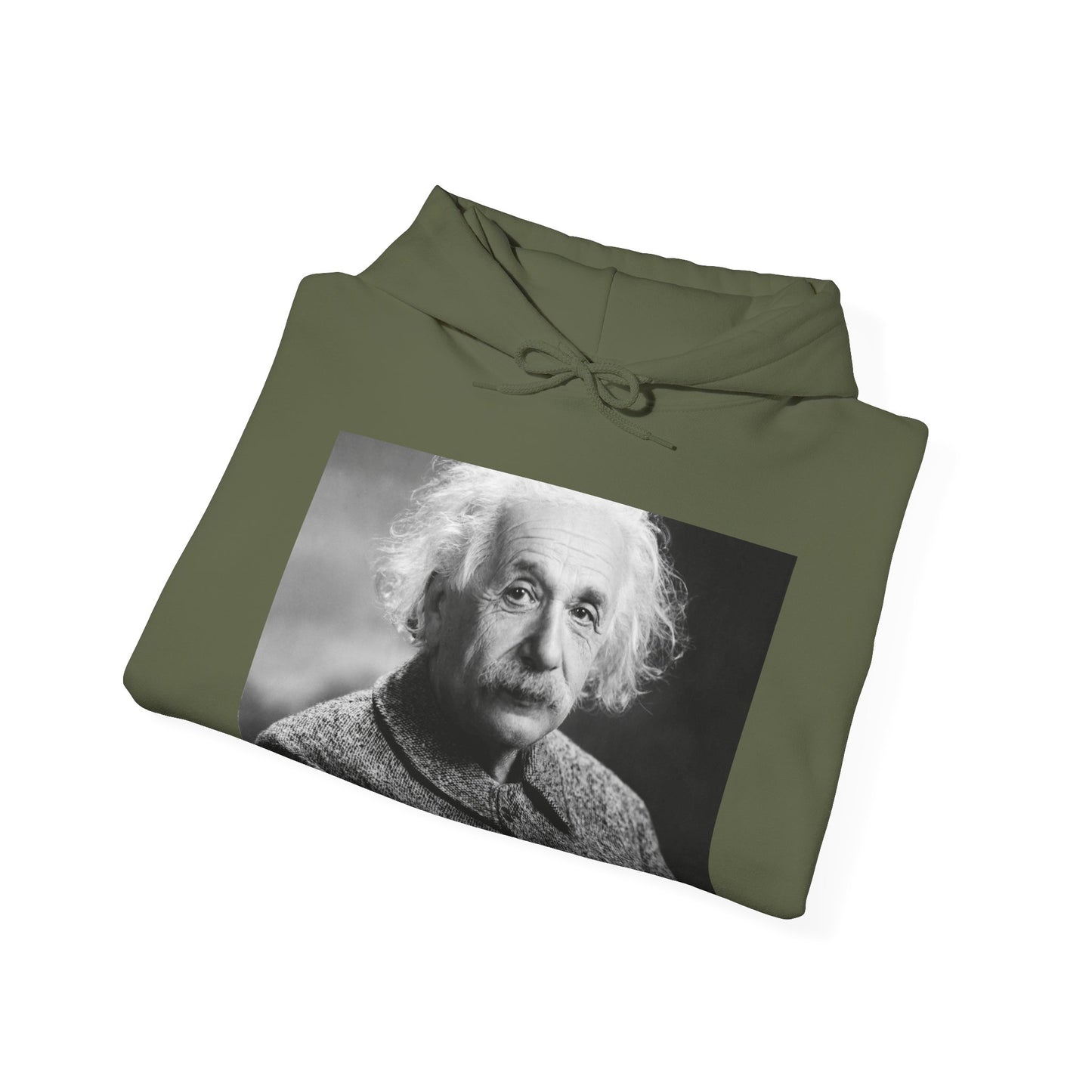 Einstein Portrait Heavy Blend Hooded Sweatshirt