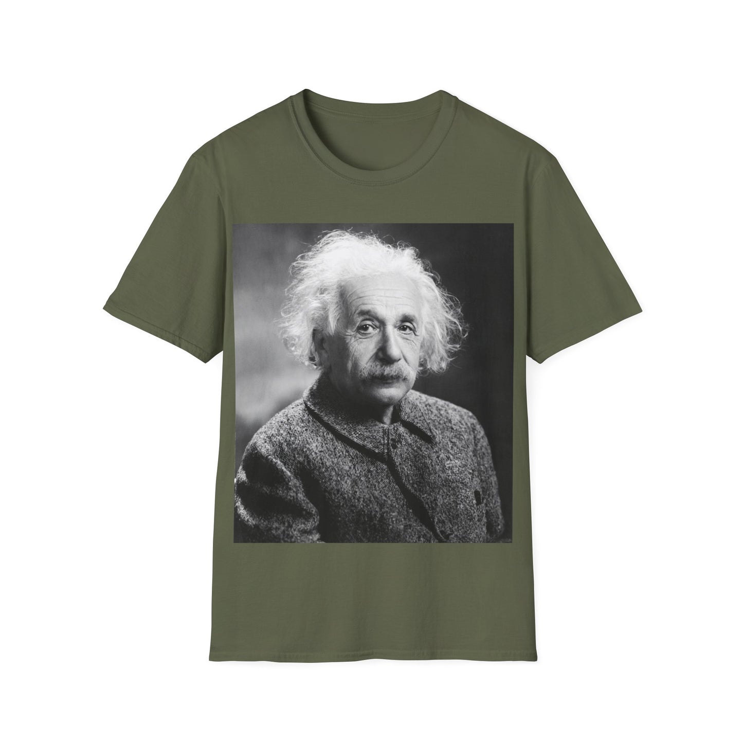 Albert Einstein Portrait Softstyle Unisex T-Shirt