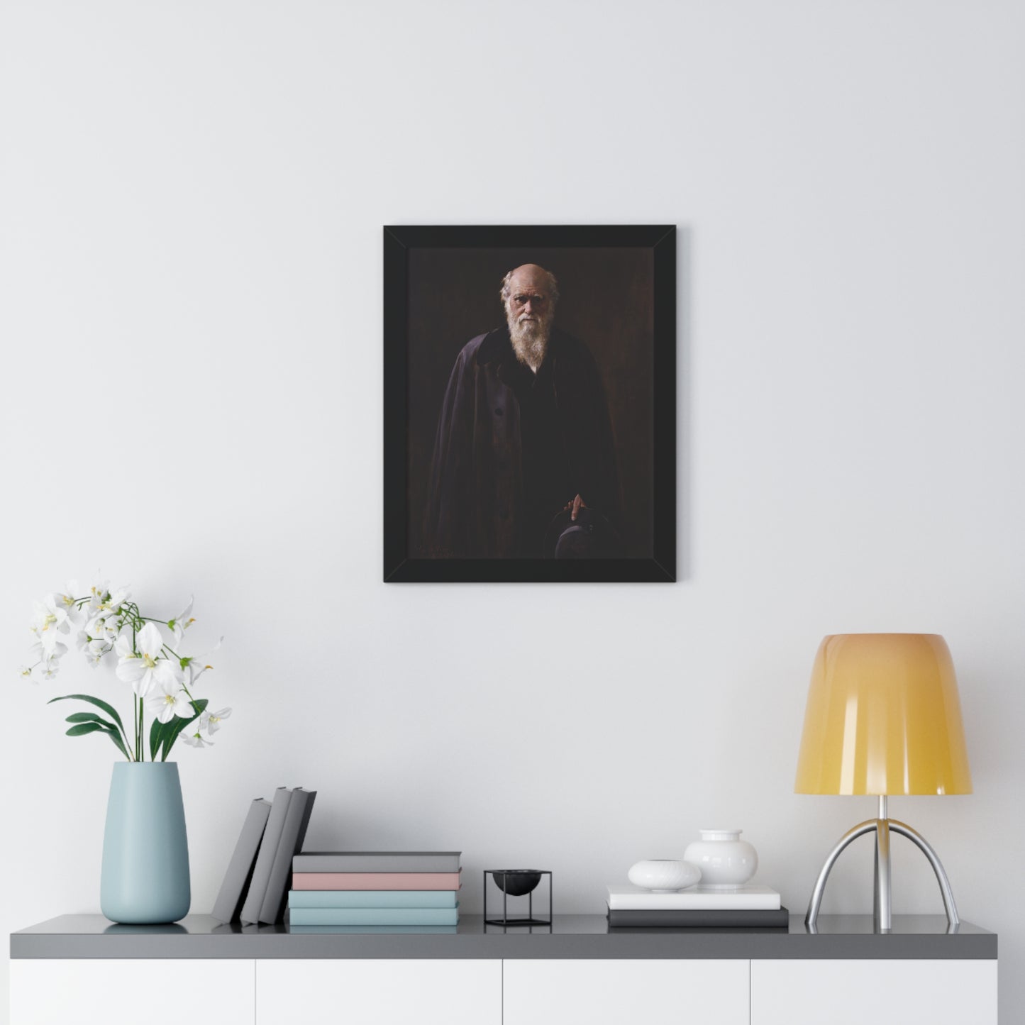 Charles Darwin Framed Portrait by John Collier