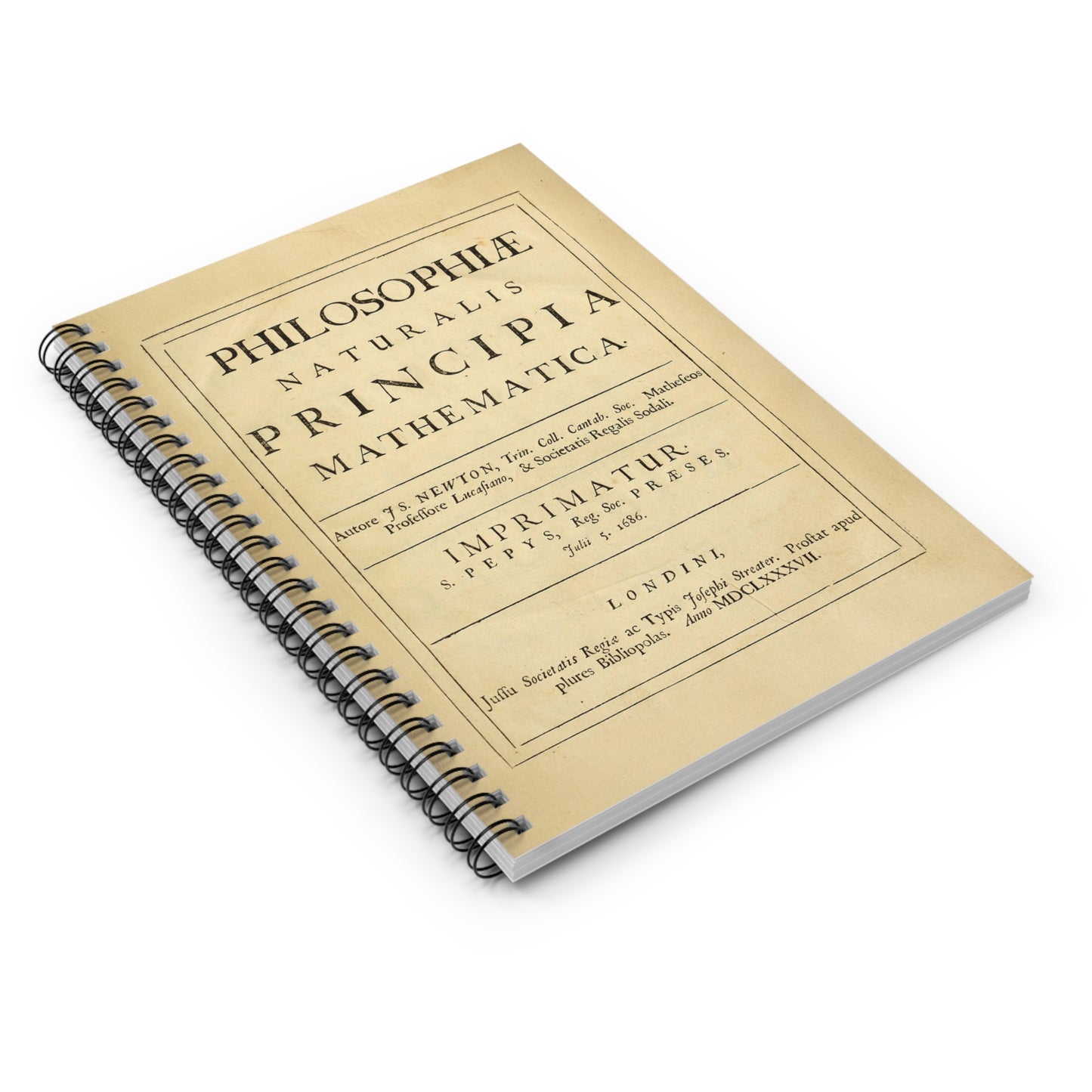 Principia Mathematica Ruled Line Spiral Notebook