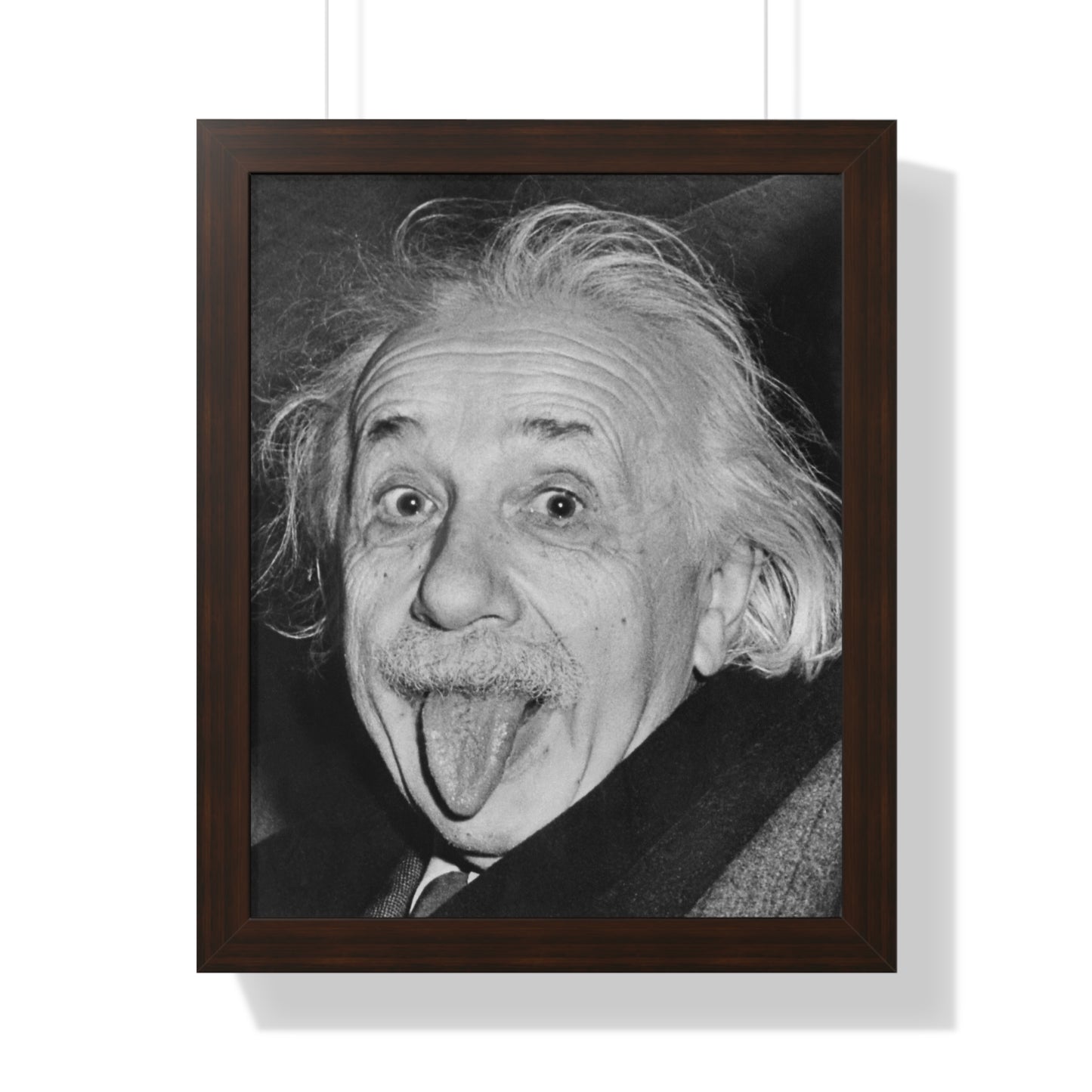 Einstein's Tongue: Iconic Framed Vertical Poster