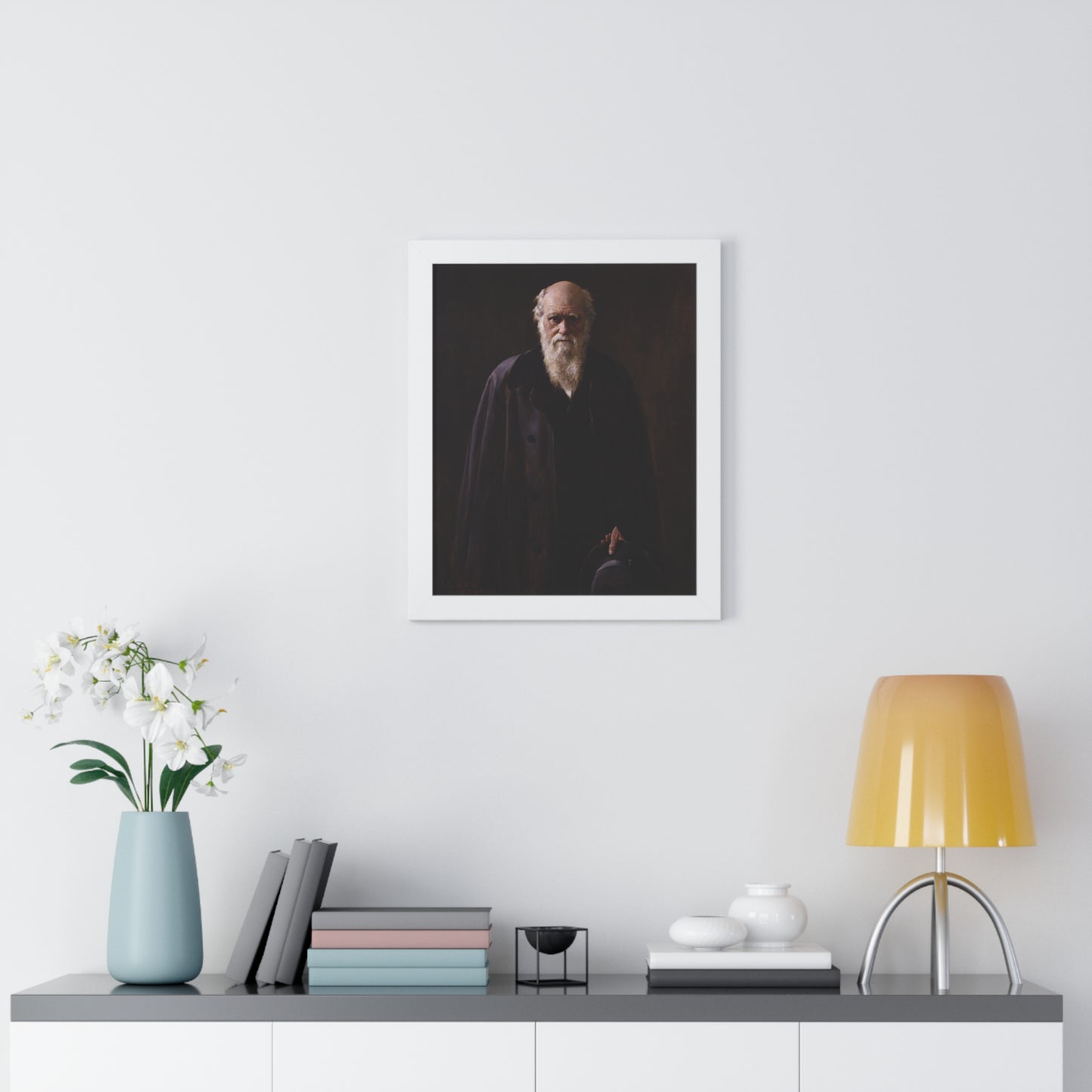 Charles Darwin Framed Portrait by John Collier