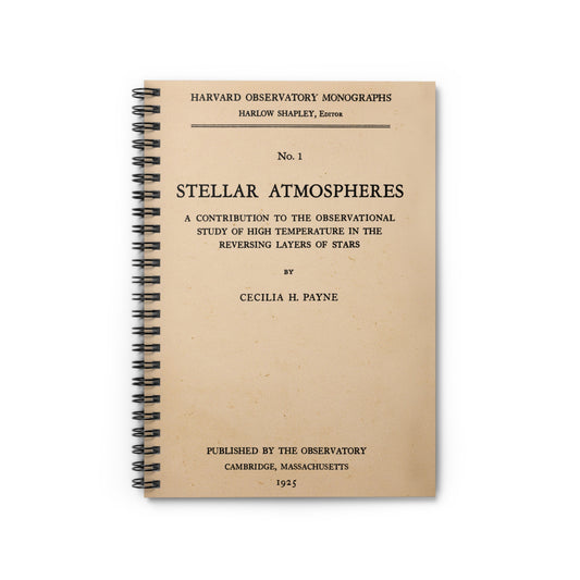 Cecilia Payne 'Stellar Atmospheres' Spiral Notebook