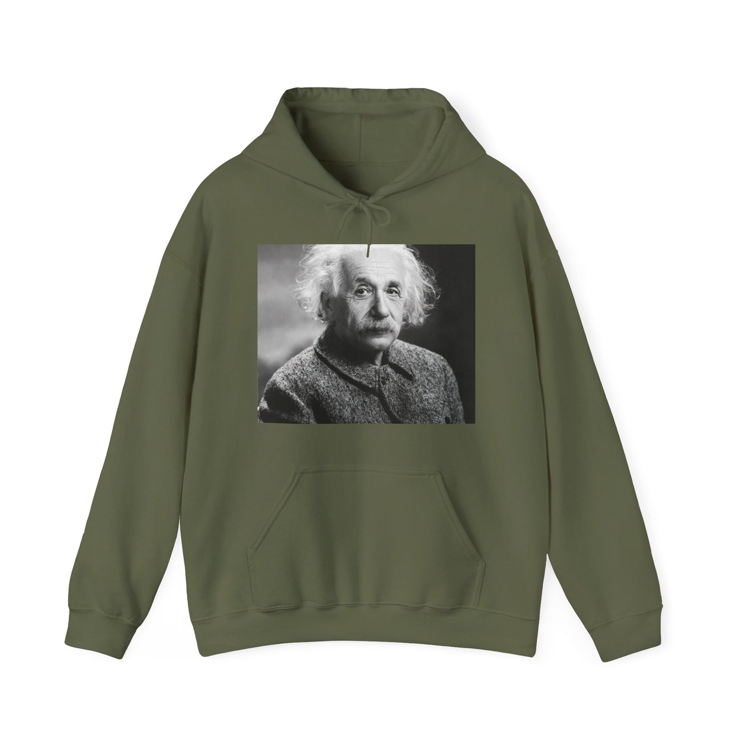 Einstein Portrait Heavy Blend Hooded Sweatshirt