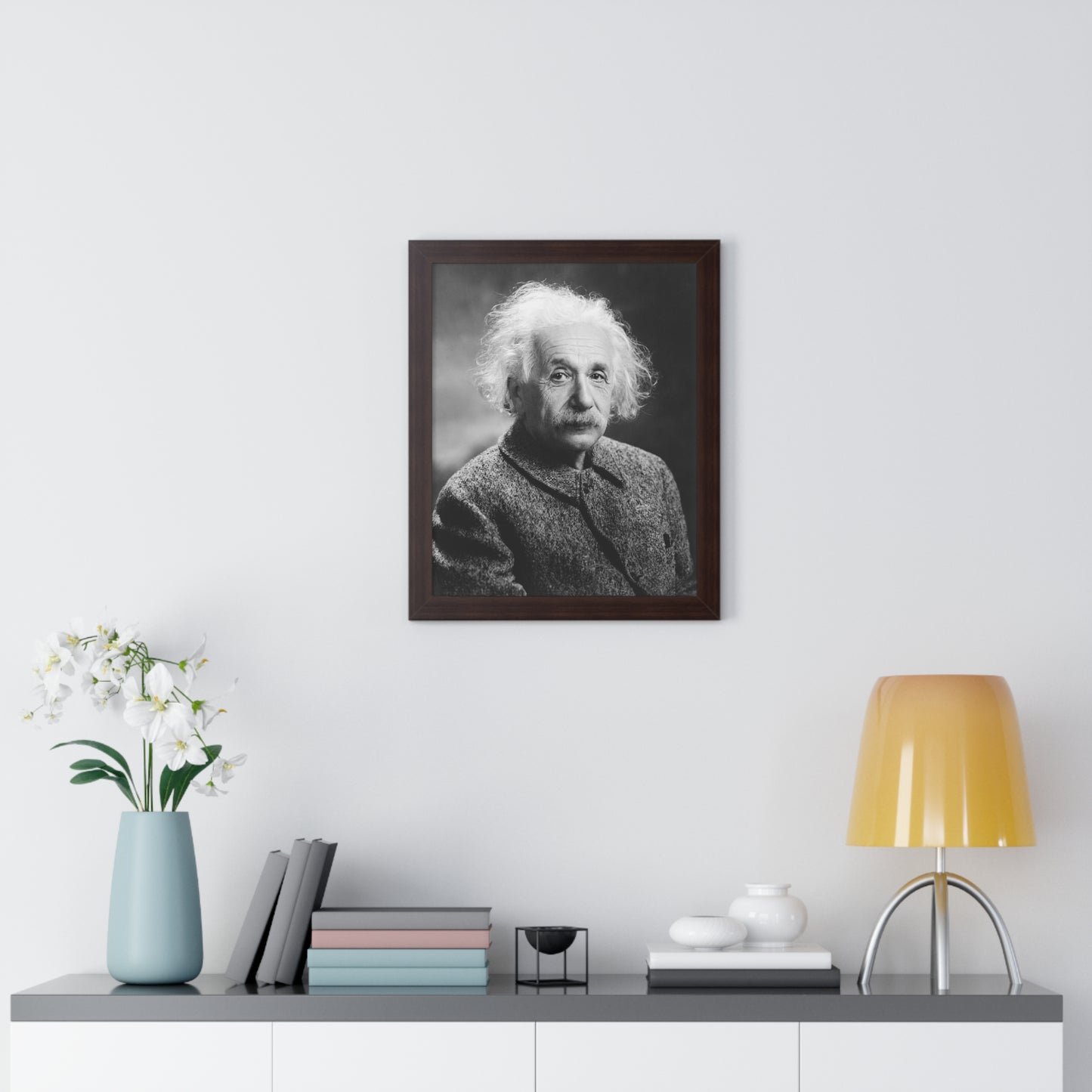 Albert Einstein Framed Portrait - 1947 by Turner