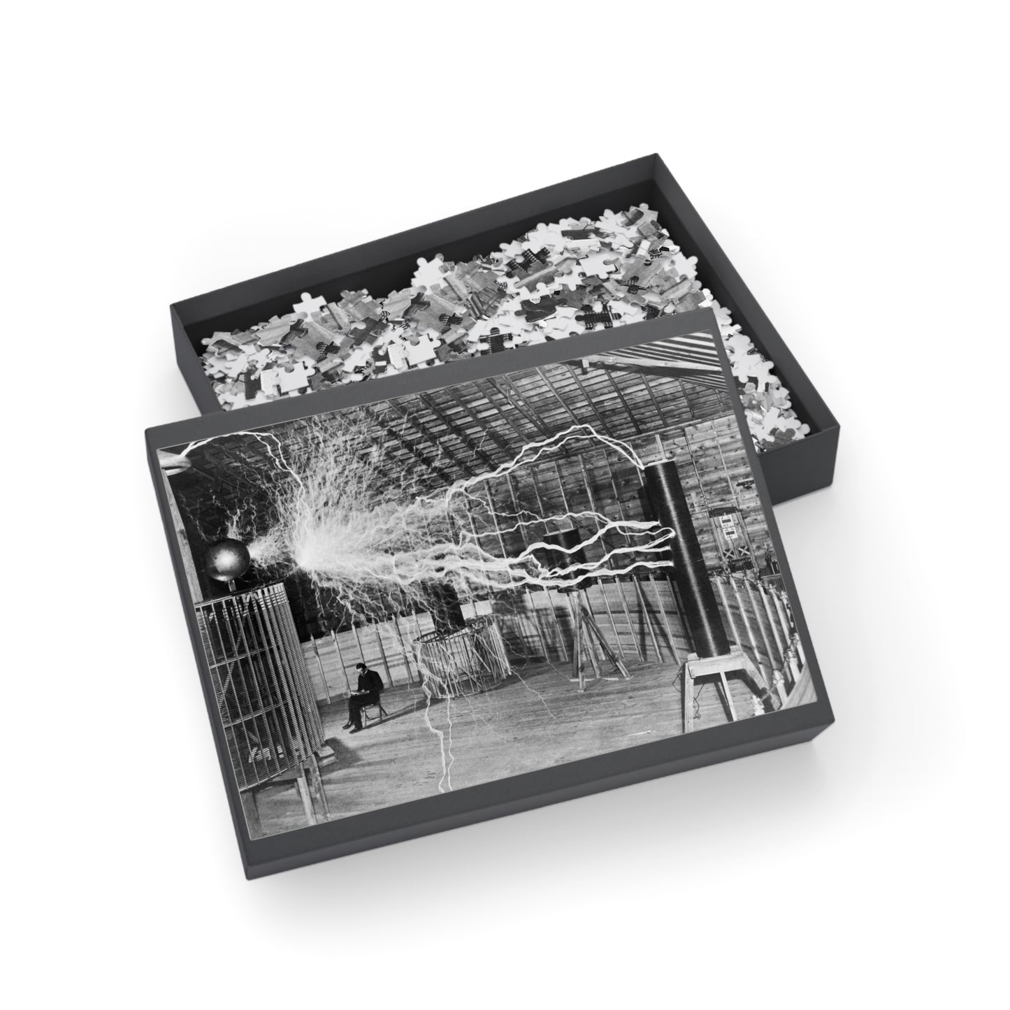 Nikola Tesla in Lab - Jigsaw Puzzle