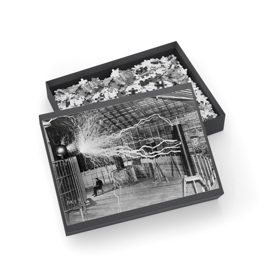 Nikola Tesla in Lab - Jigsaw Puzzle