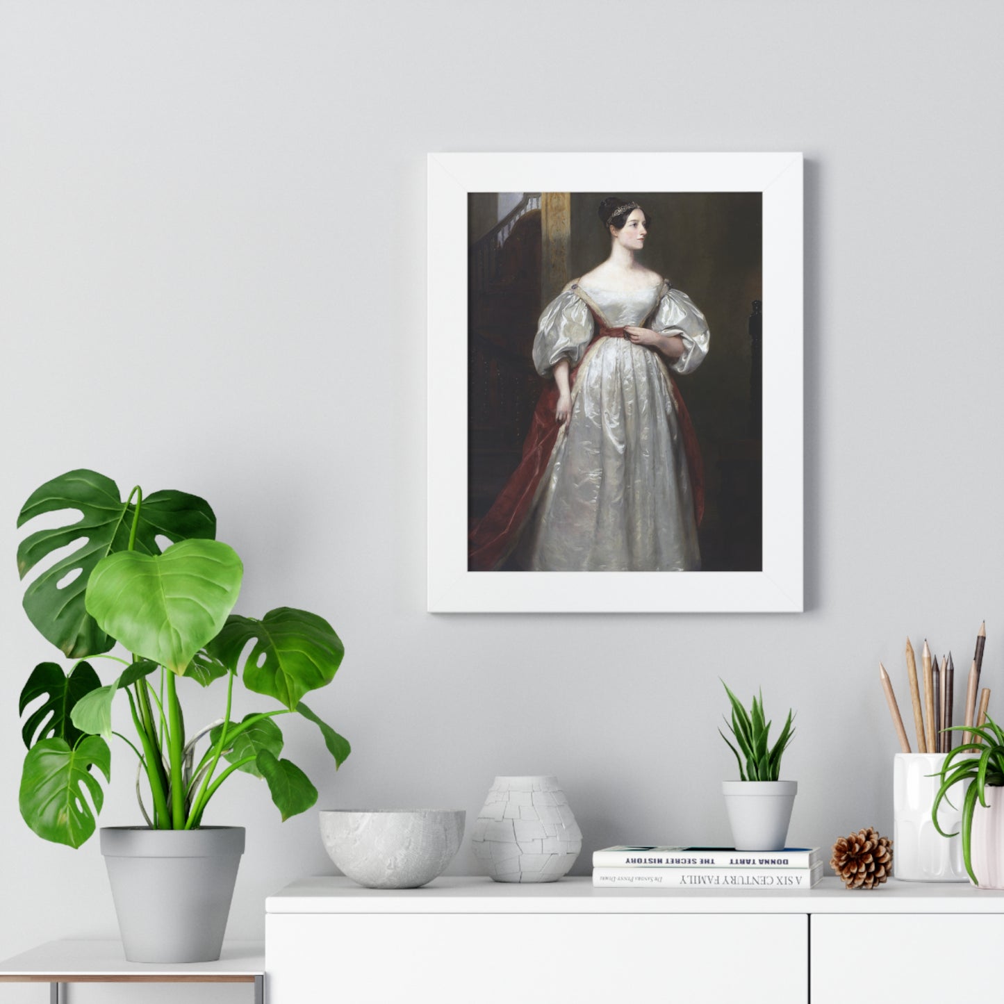 Ada Lovelace Framed Portrait: First Computer Programmer