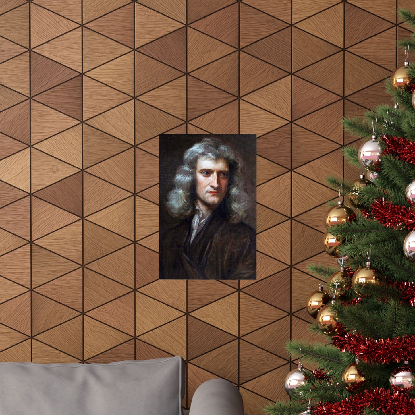 Isaac Newton Portrait Matte Vertical Poster