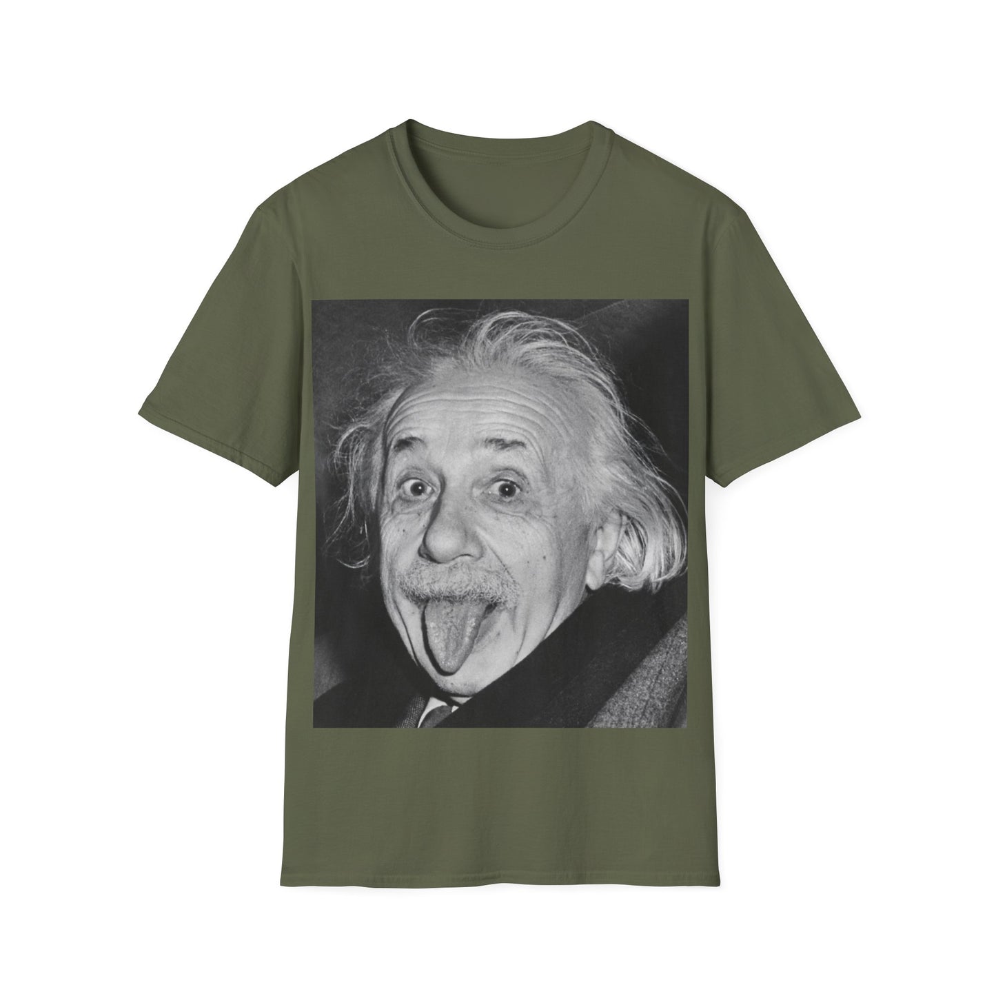 Einstein Tongue Out Iconic Unisex Softstyle T-Shirt