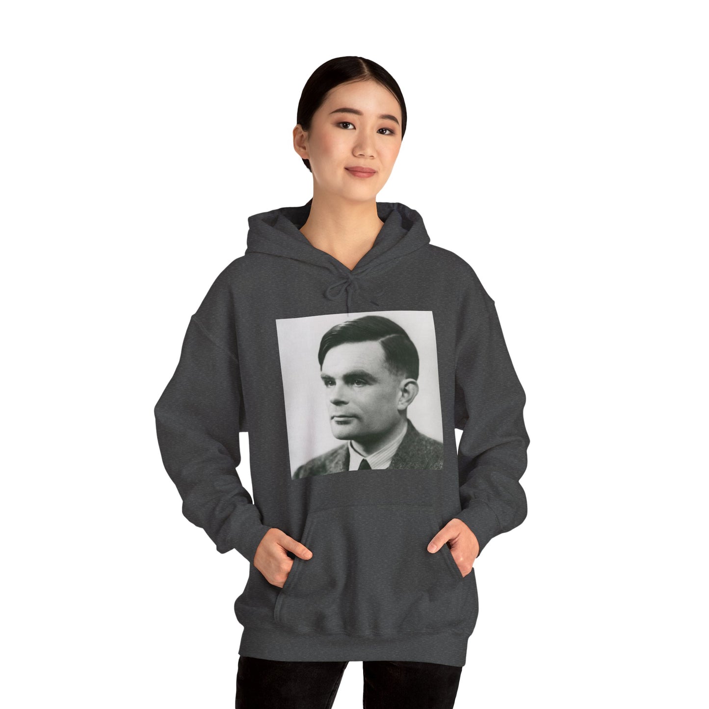 Alan Turing Portrait - Heavy Blend Unisex Hoodie