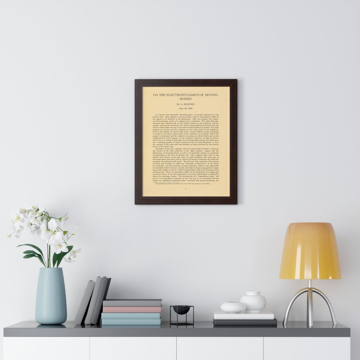 Einstein's Special Relativity Framed Poster