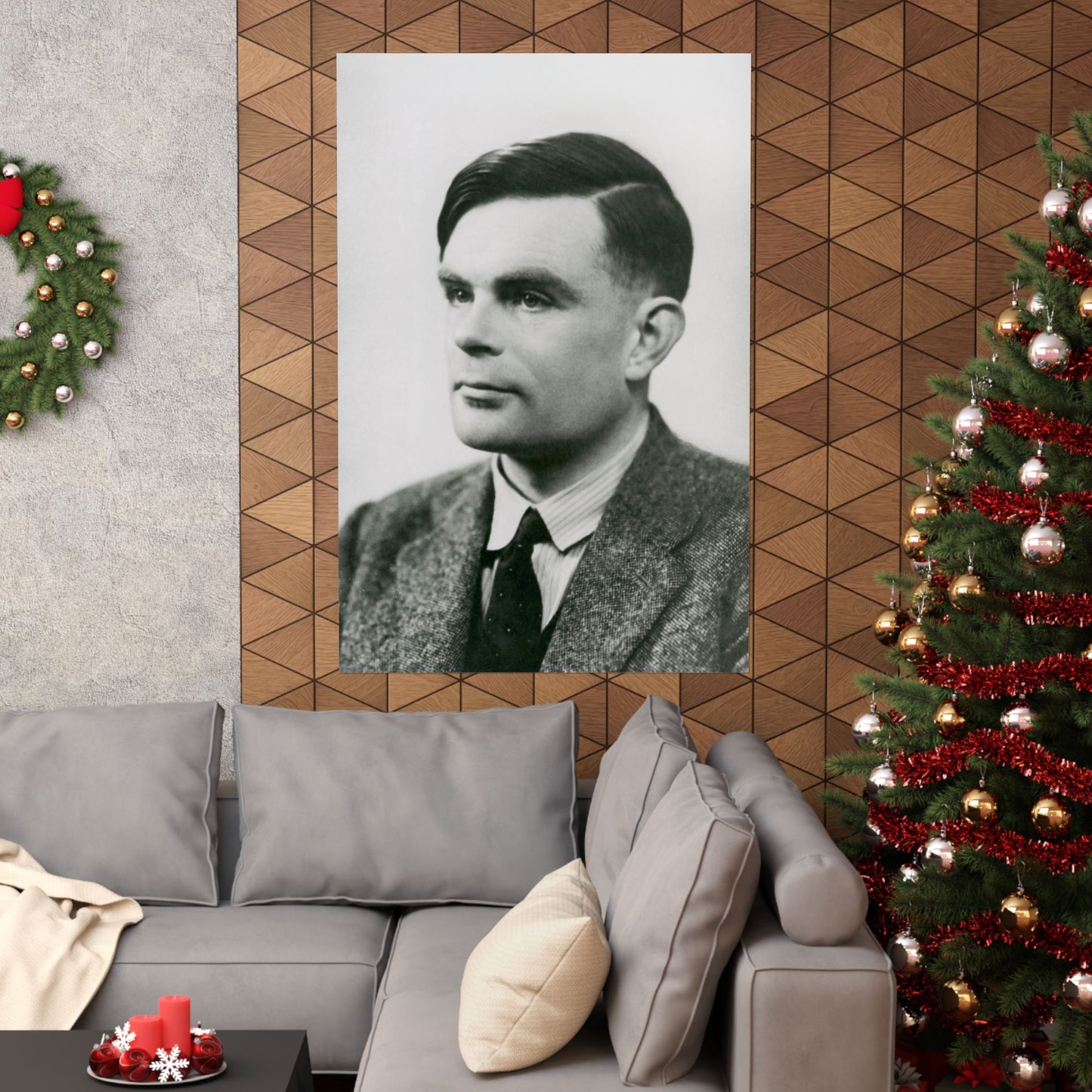 Alan Turing Portrait - Matte Vertical Poster