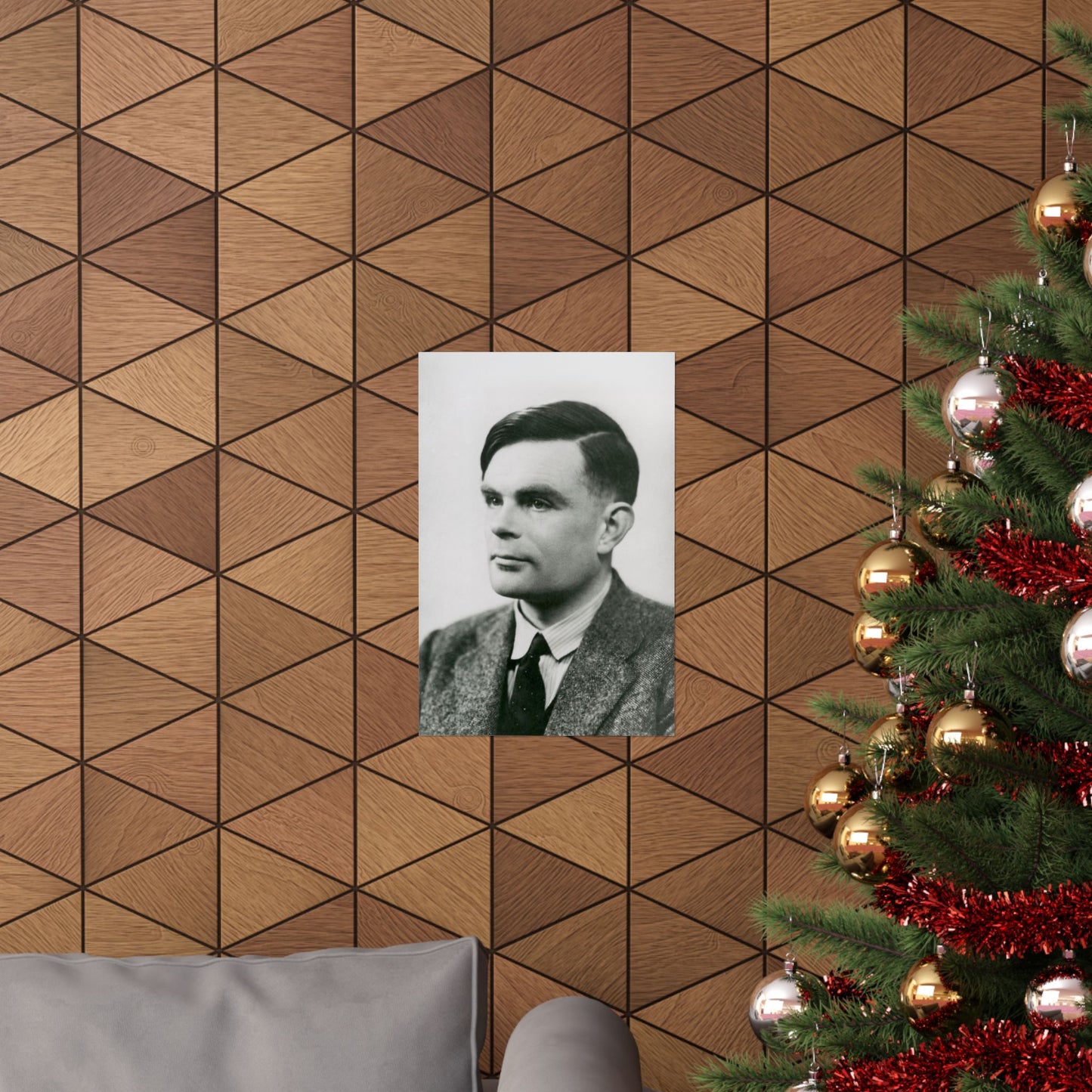 Alan Turing Portrait - Matte Vertical Poster