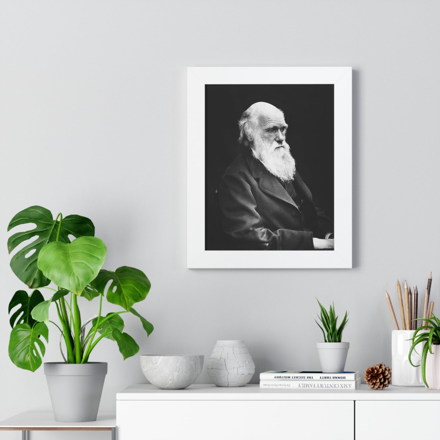 Framed Portrait: Charles Darwin