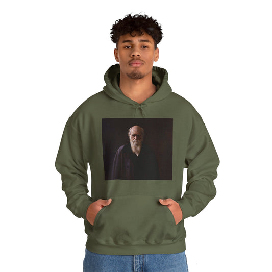 Charles Darwin Portrait Heavy Blend Unisex Hoodie