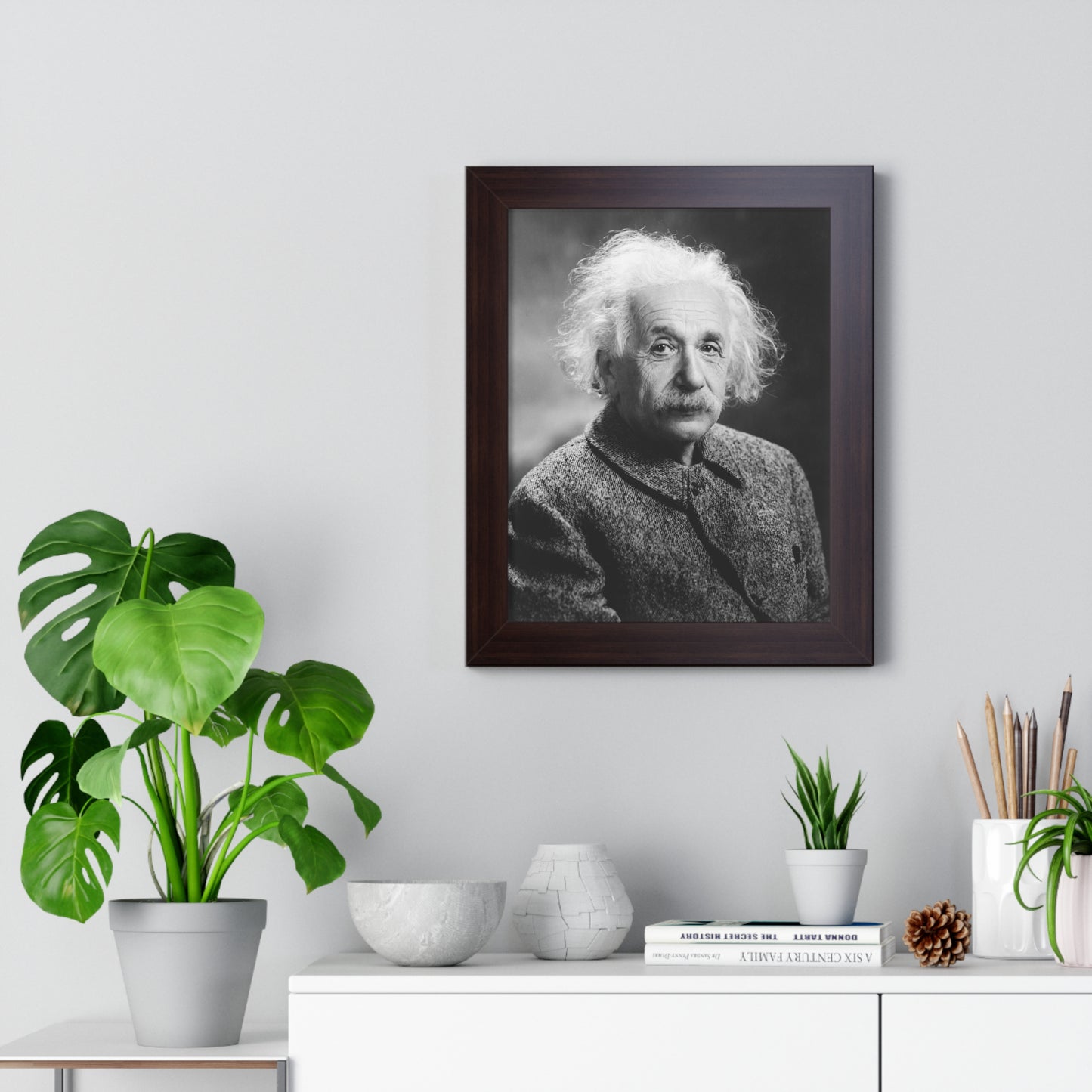 Albert Einstein Framed Portrait - 1947 by Turner