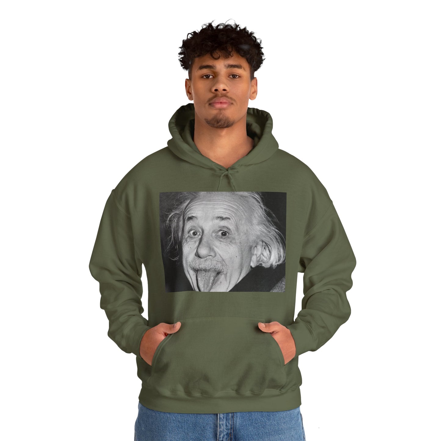 Einstein Tongue Out Hoodie: Genius and Playful