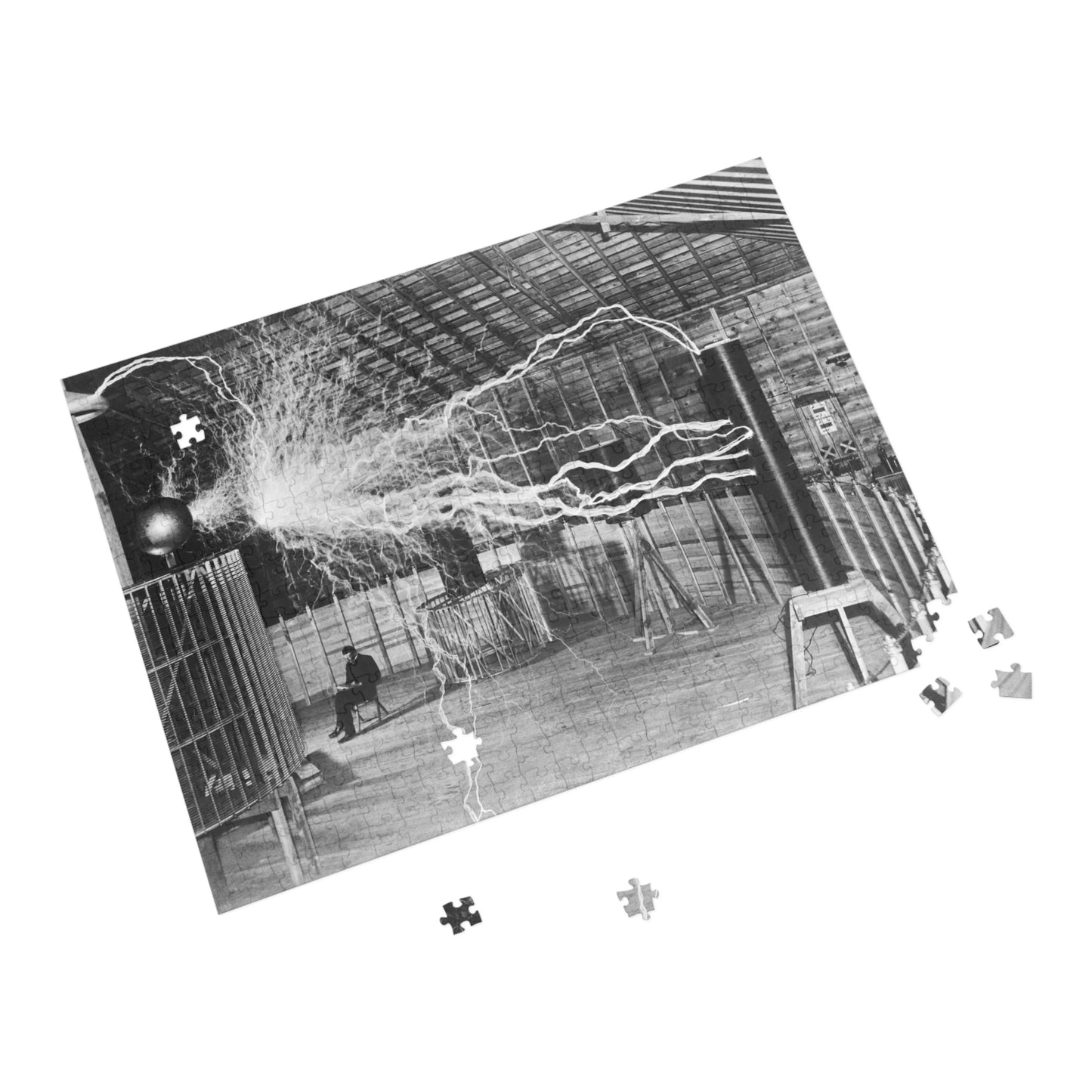 Nikola Tesla in Lab - Jigsaw Puzzle