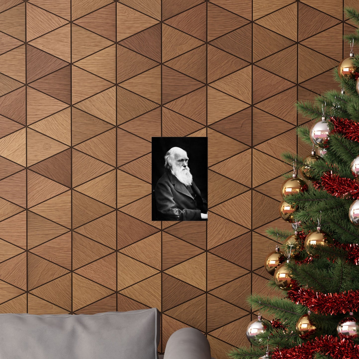 Charles Darwin Portrait - Premium Matte Vertical Poster