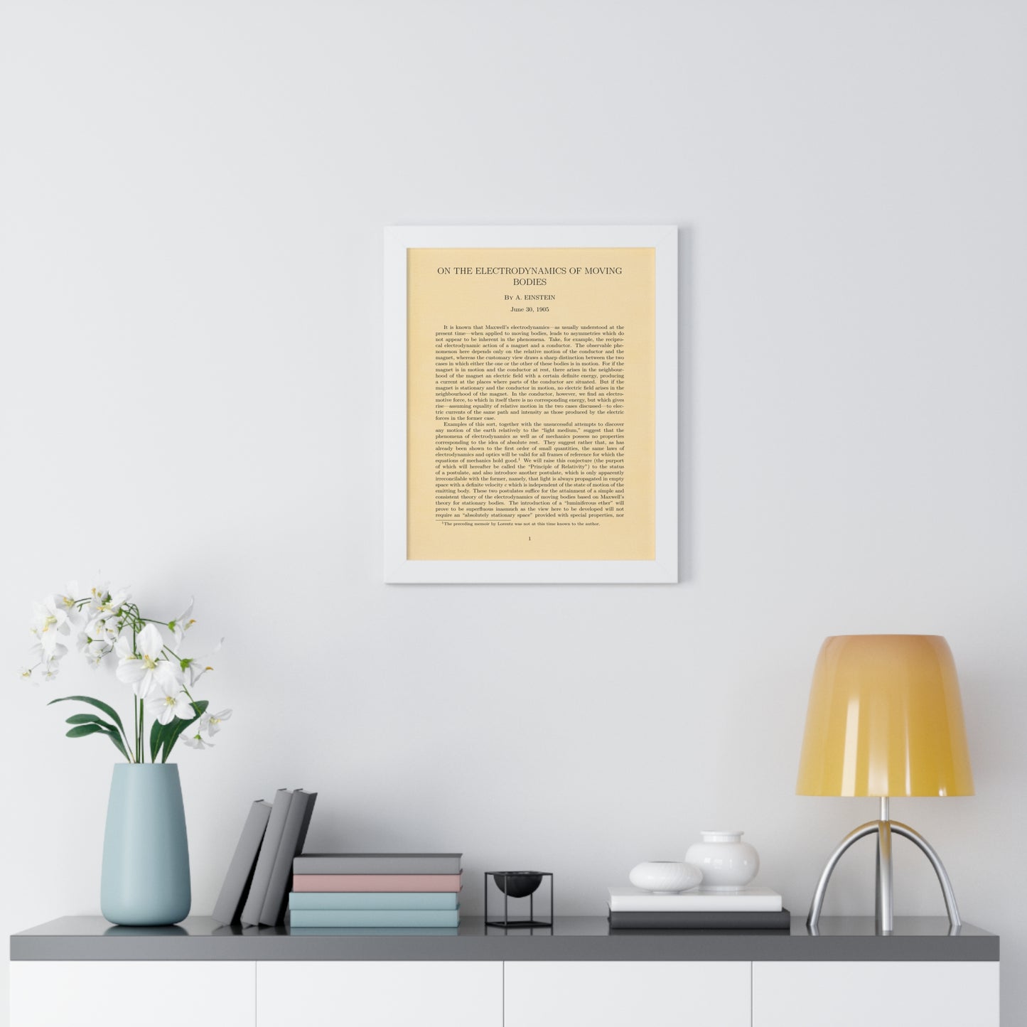 Einstein's Special Relativity Framed Poster