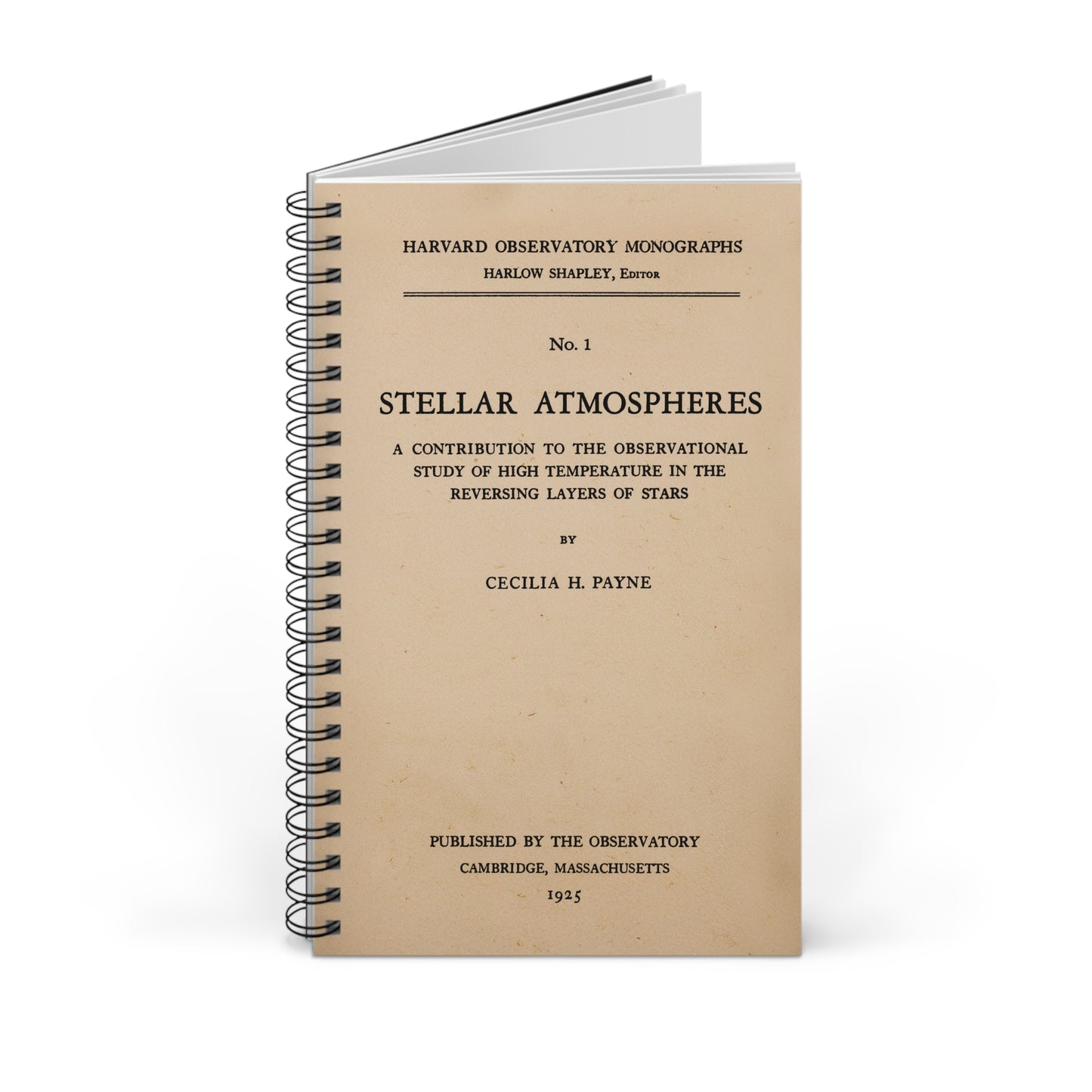 Cecilia Payne's Stellar Atmospheres Spiral Journal