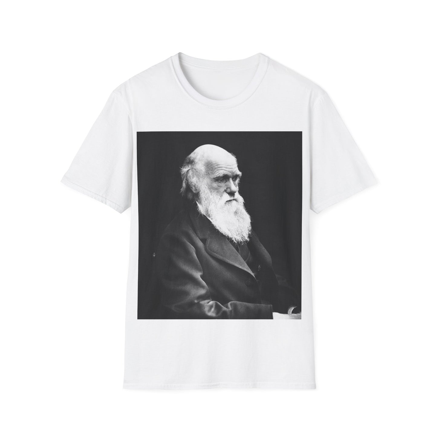 Charles Darwin Portrait - Softstyle Unisex T-Shirt