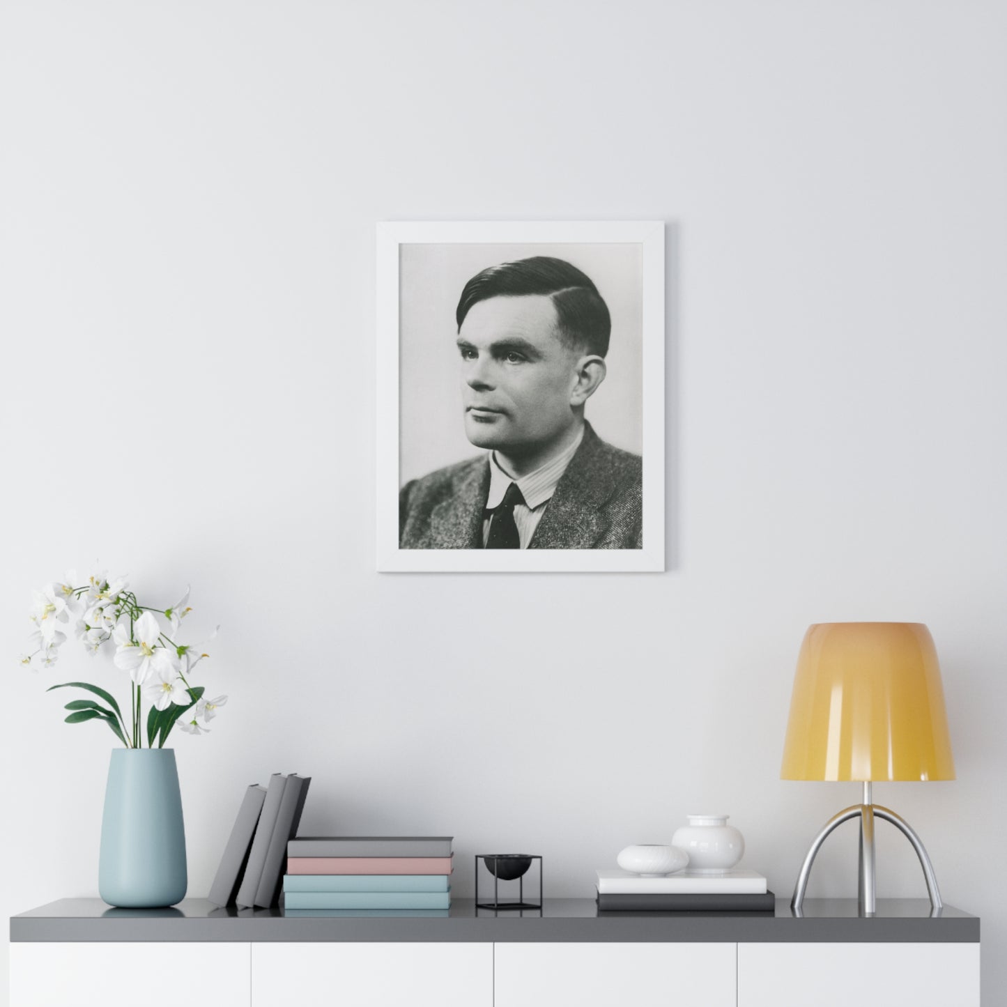 Framed Portrait of Alan Turing