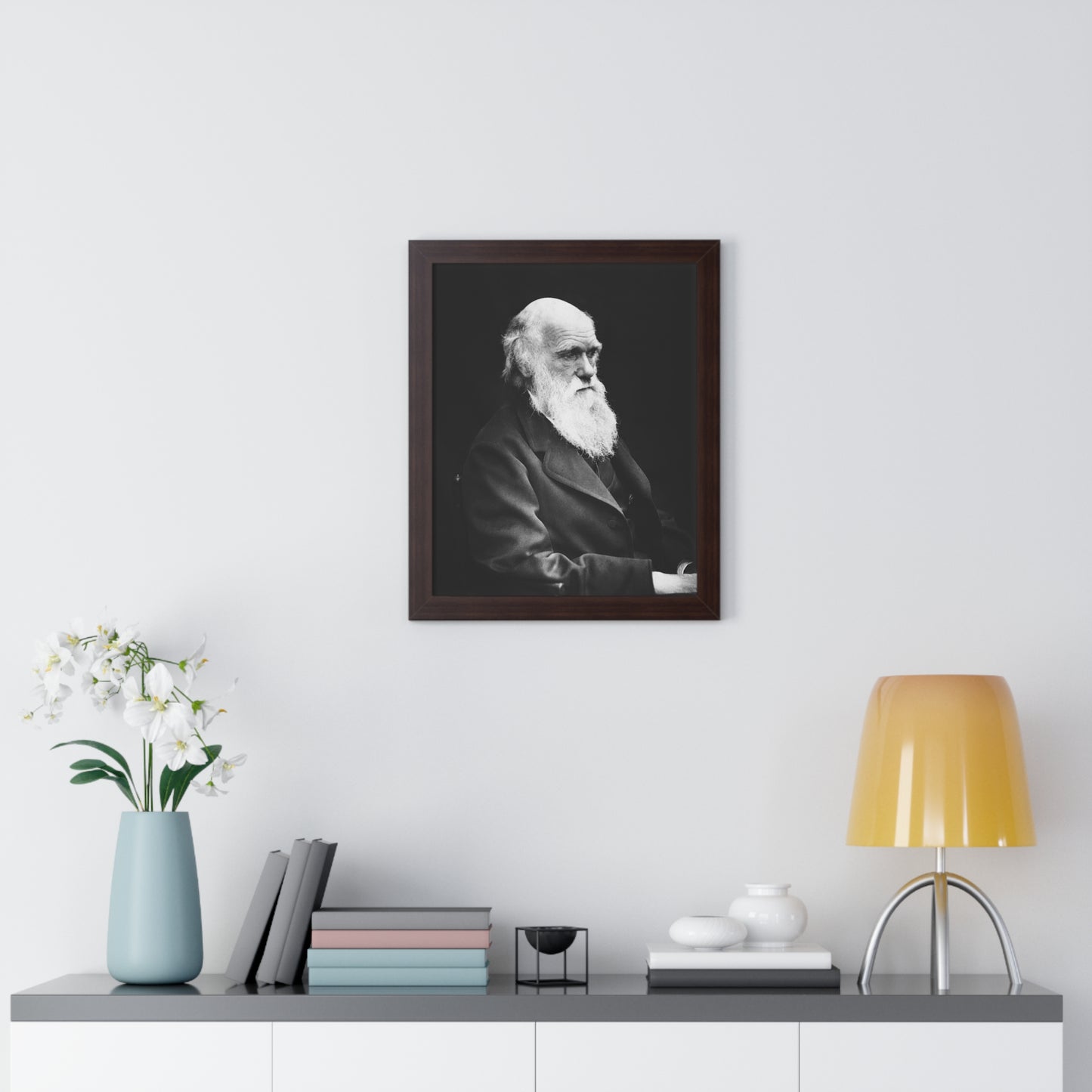 Framed Portrait: Charles Darwin